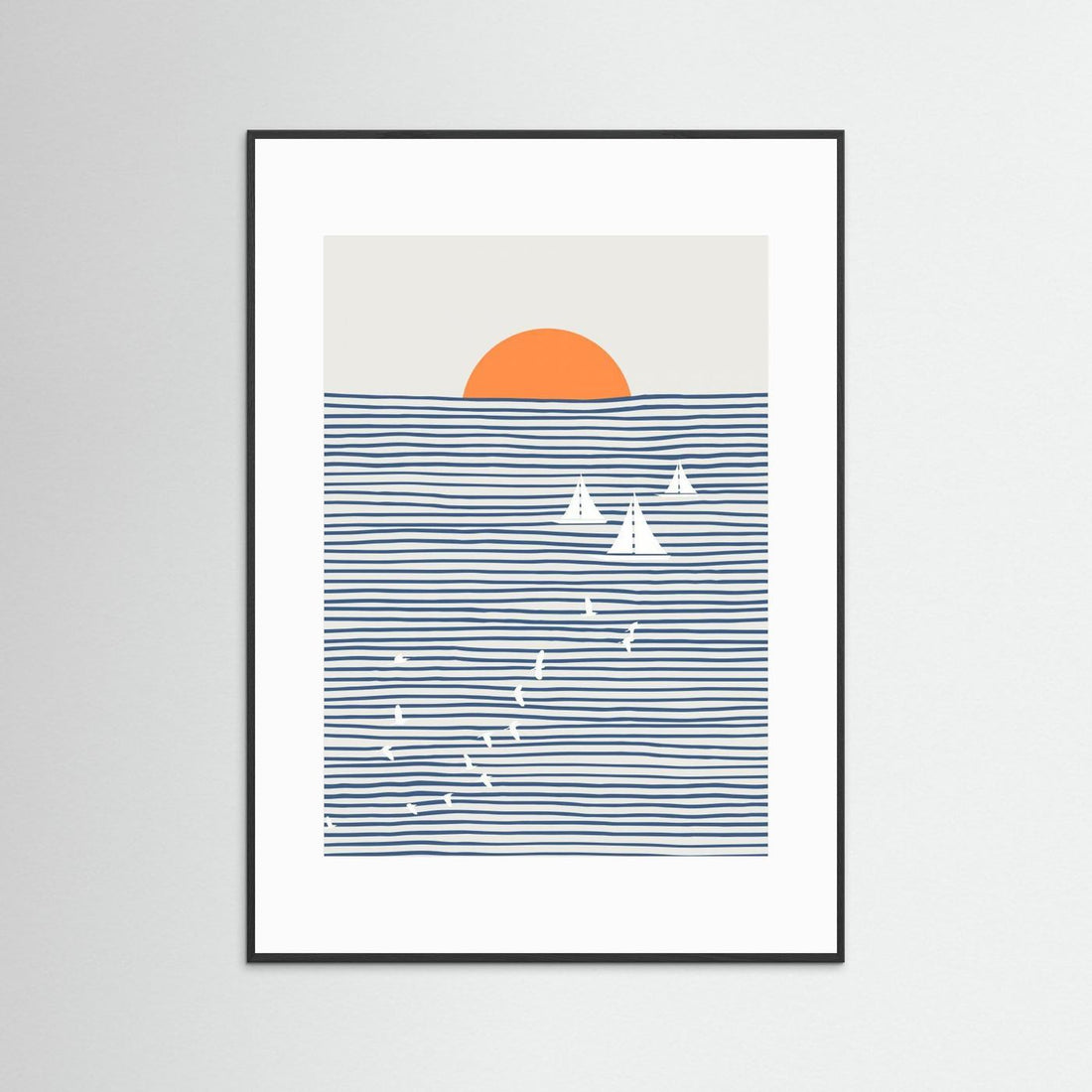 Three White Sails by Little Dean