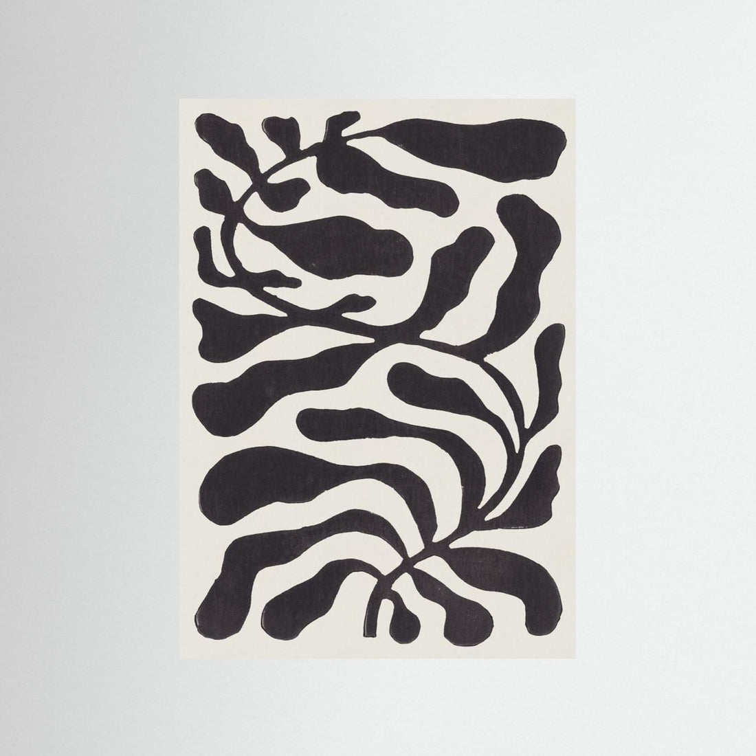 One Hundred-Leaved Plant #21 / Lino Print by Alisa Galitsyna