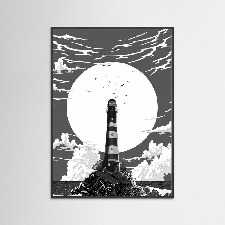 Lighthouse Black and White by Nicholas