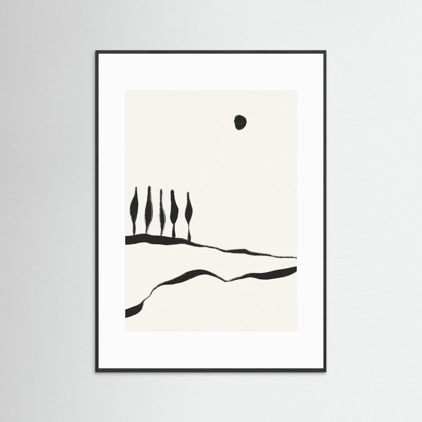 Minimal Line Landscape #1 by Alisa Galitsyna
