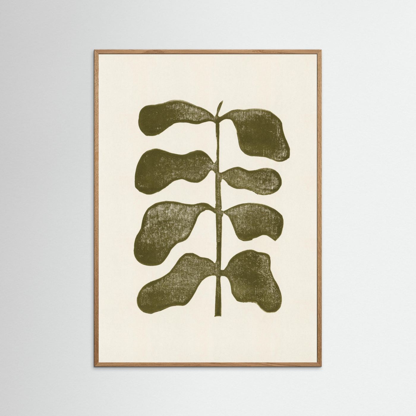 Linocut Plant by Alisa Galitsyna