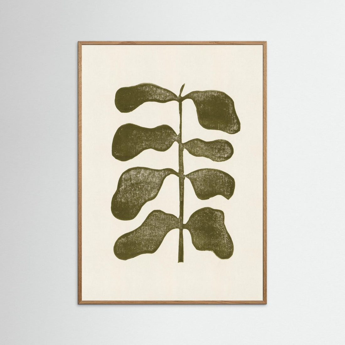 Linocut Plant by Alisa Galitsyna
