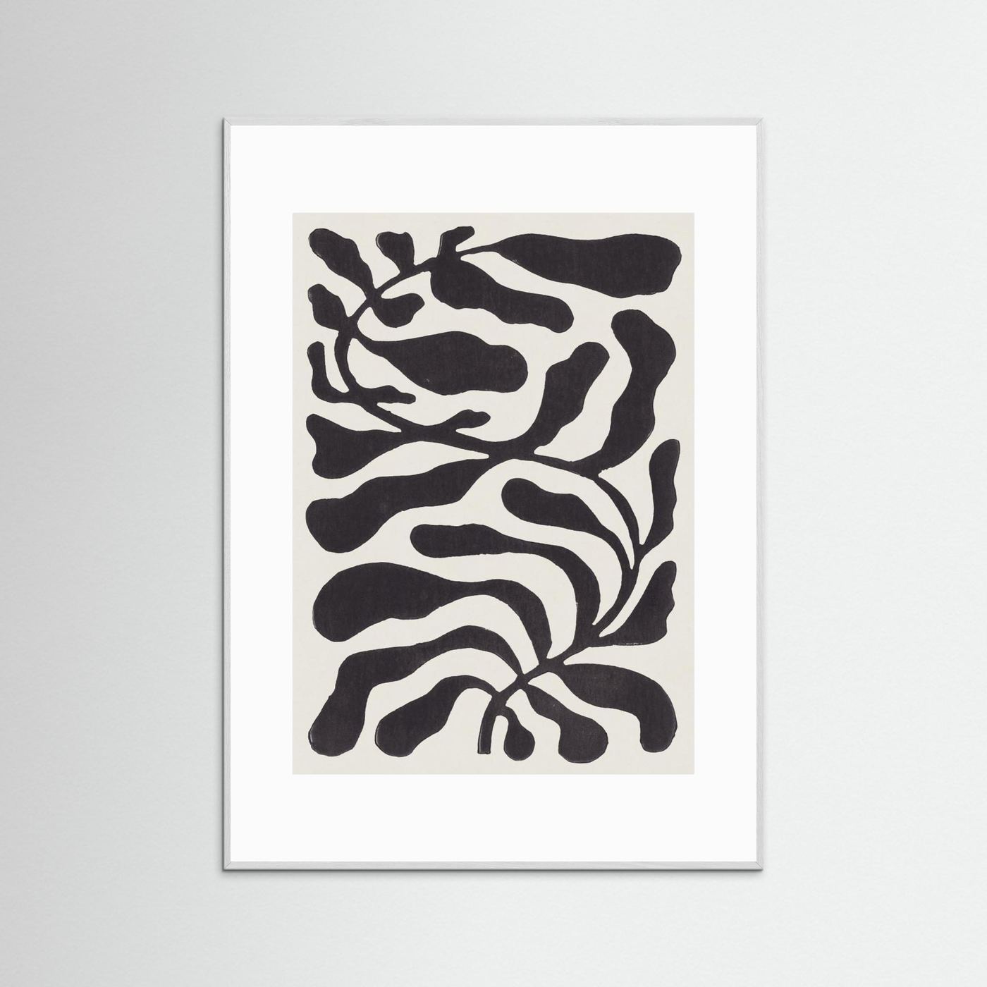 One Hundred-Leaved Plant #21 / Lino Print by Alisa Galitsyna