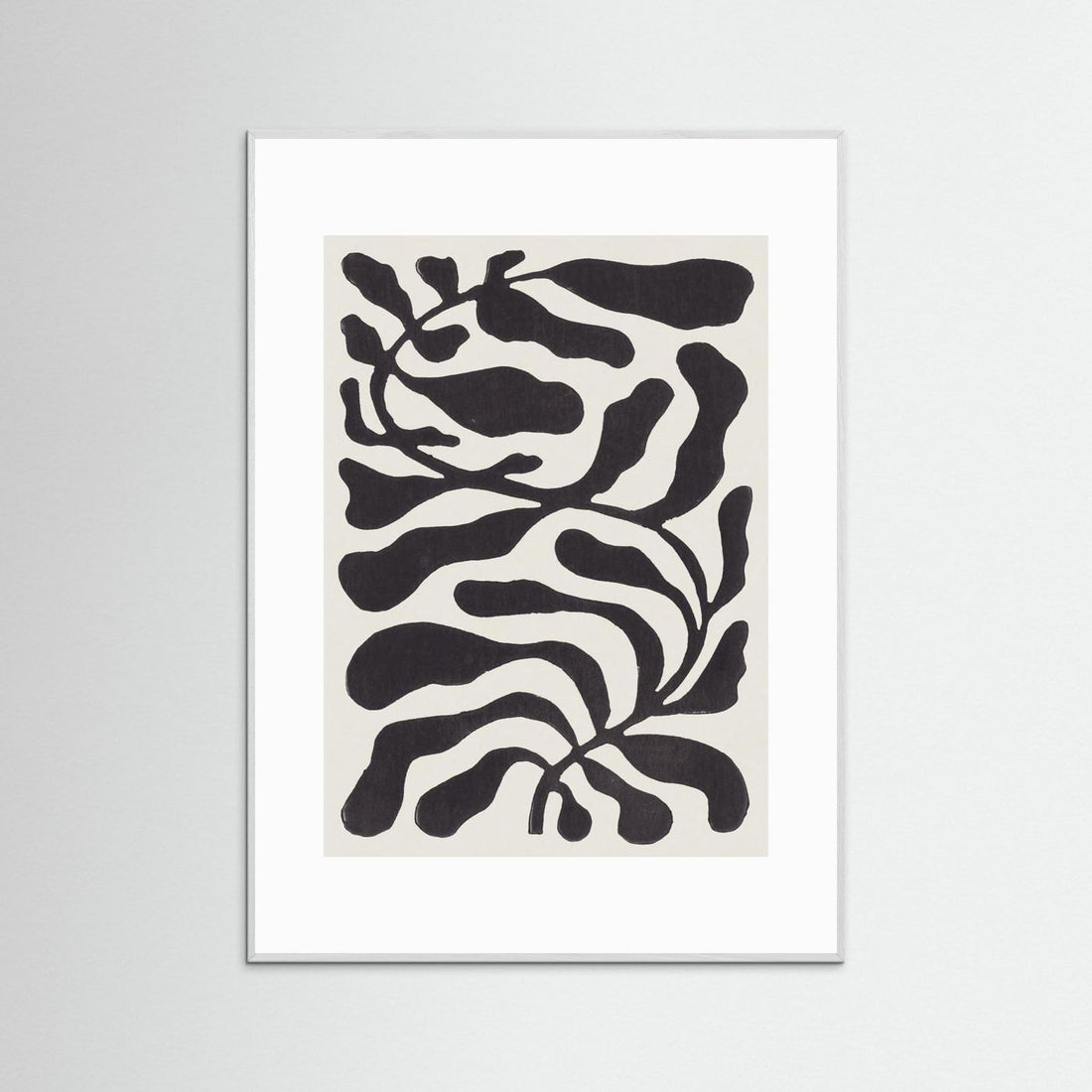 One Hundred-Leaved Plant #21 / Lino Print by Alisa Galitsyna