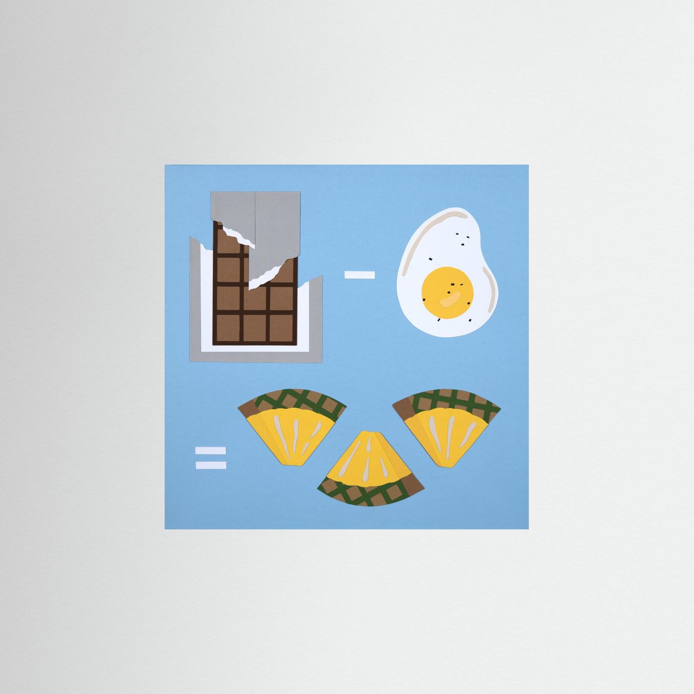 Food Math: Chocolate - Egg = Pineapple by Rankin Willard