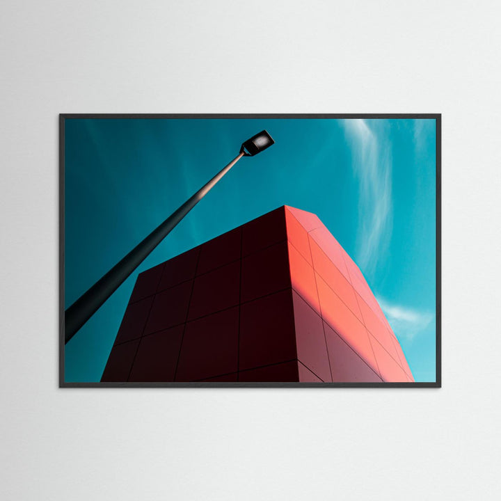 Modern Red Geometry by Jörg  Vollrath