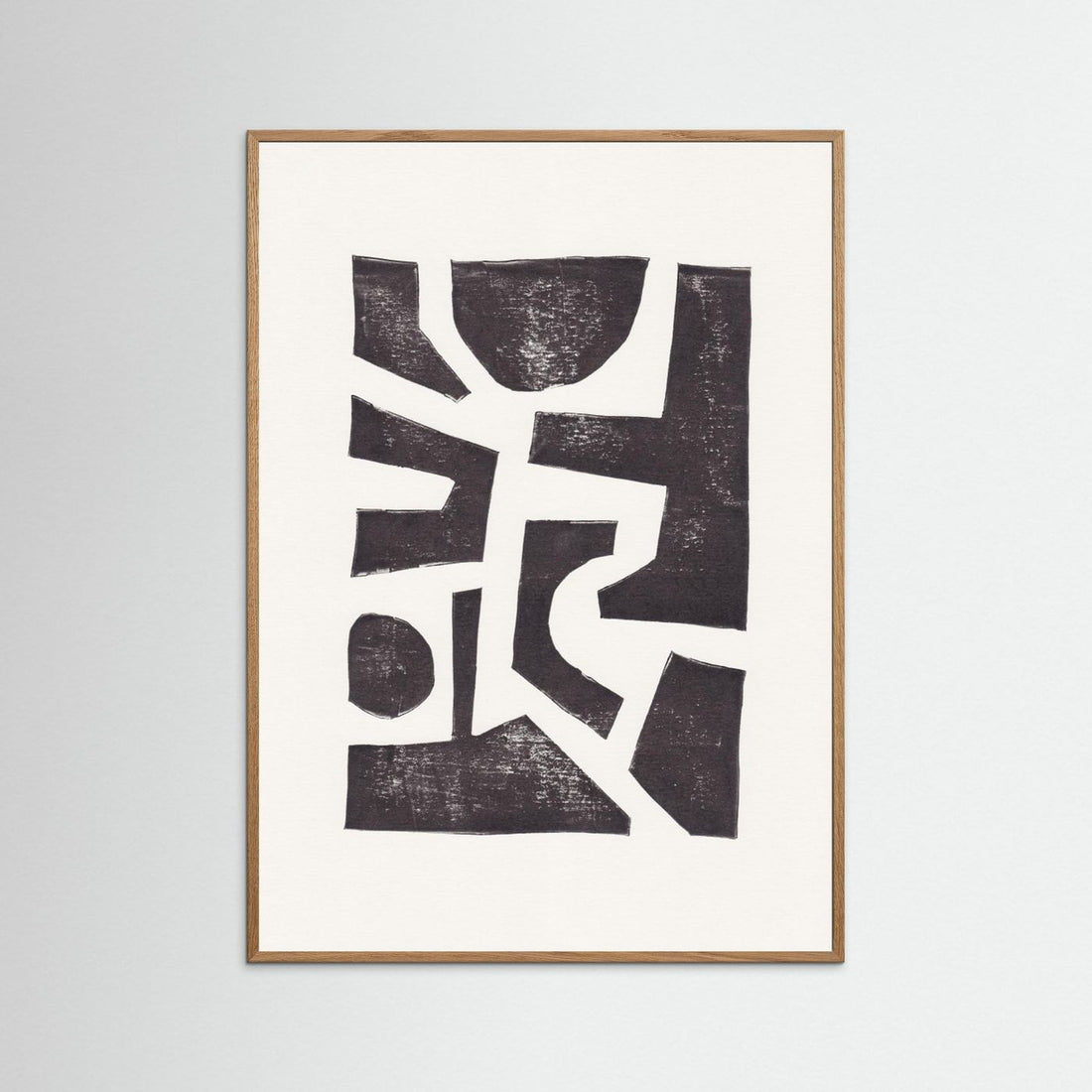 Linocut Abstract #5 by Alisa Galitsyna