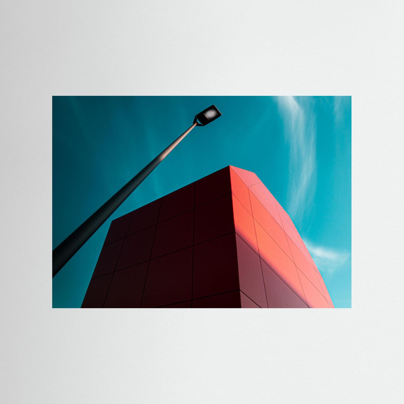 Modern Red Geometry by Jörg  Vollrath