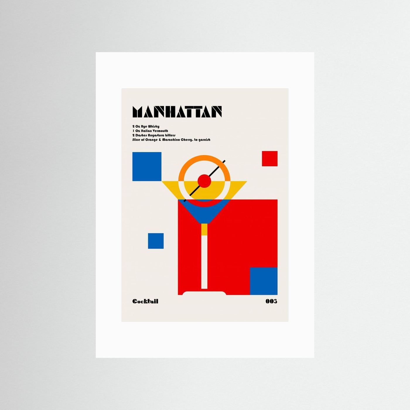 Manhattan Bauhaus Cocktail by Retrodrome