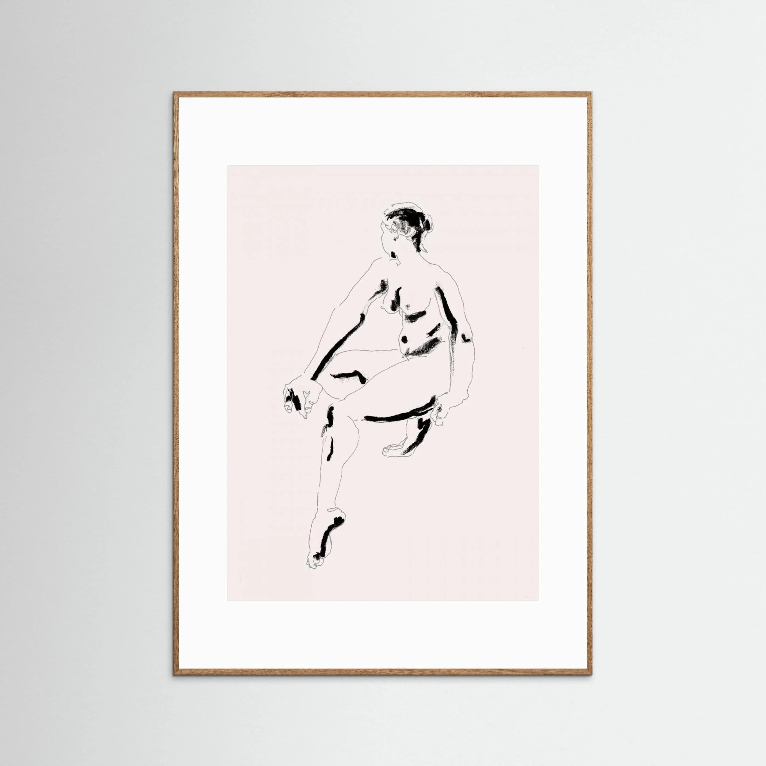 Naked Woman Black and White by Francesco Gulina - Fine Art Paper Print - dreamtprint.art - 14 x 21 cm / 5 x 8″ (A5)