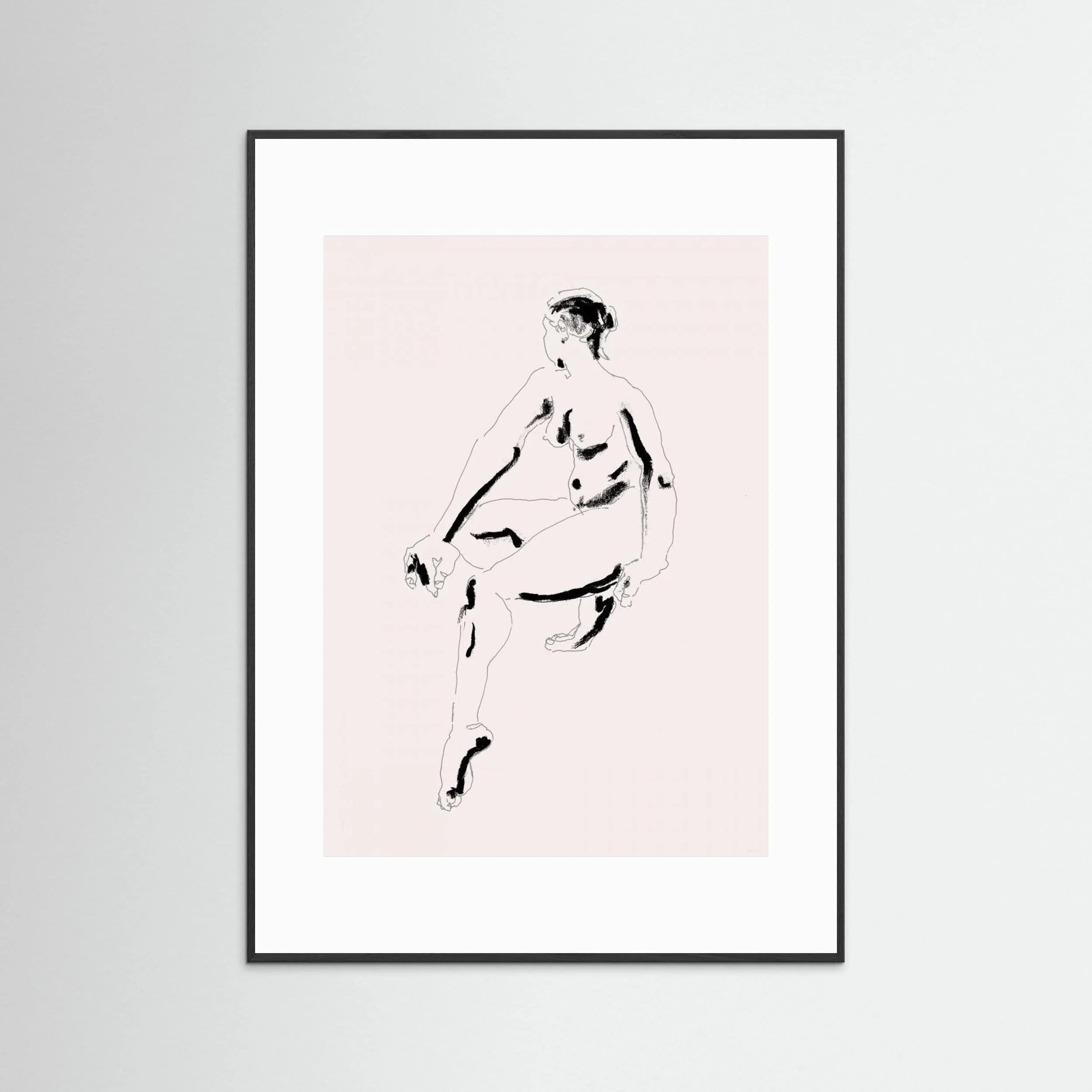 Naked Woman Black and White by Francesco Gulina - Fine Art Paper Print - dreamtprint.art - 14 x 21 cm / 5 x 8″ (A5)