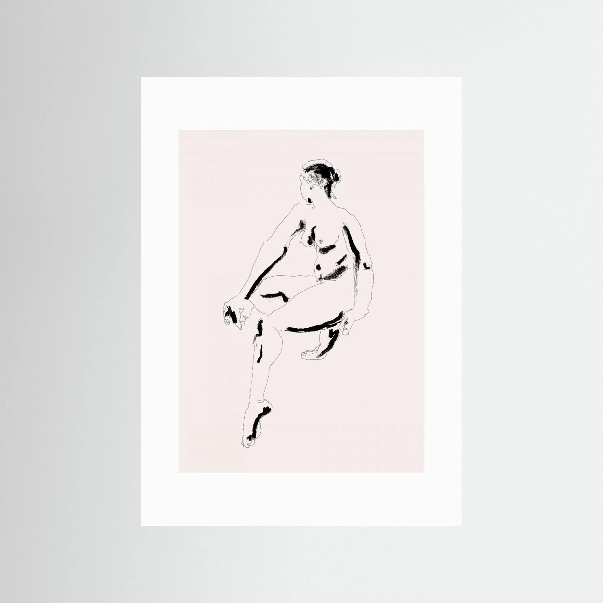 Naked Woman Black and White by Francesco Gulina - Fine Art Paper Print - dreamtprint.art - 14 x 21 cm / 5 x 8″ (A5)