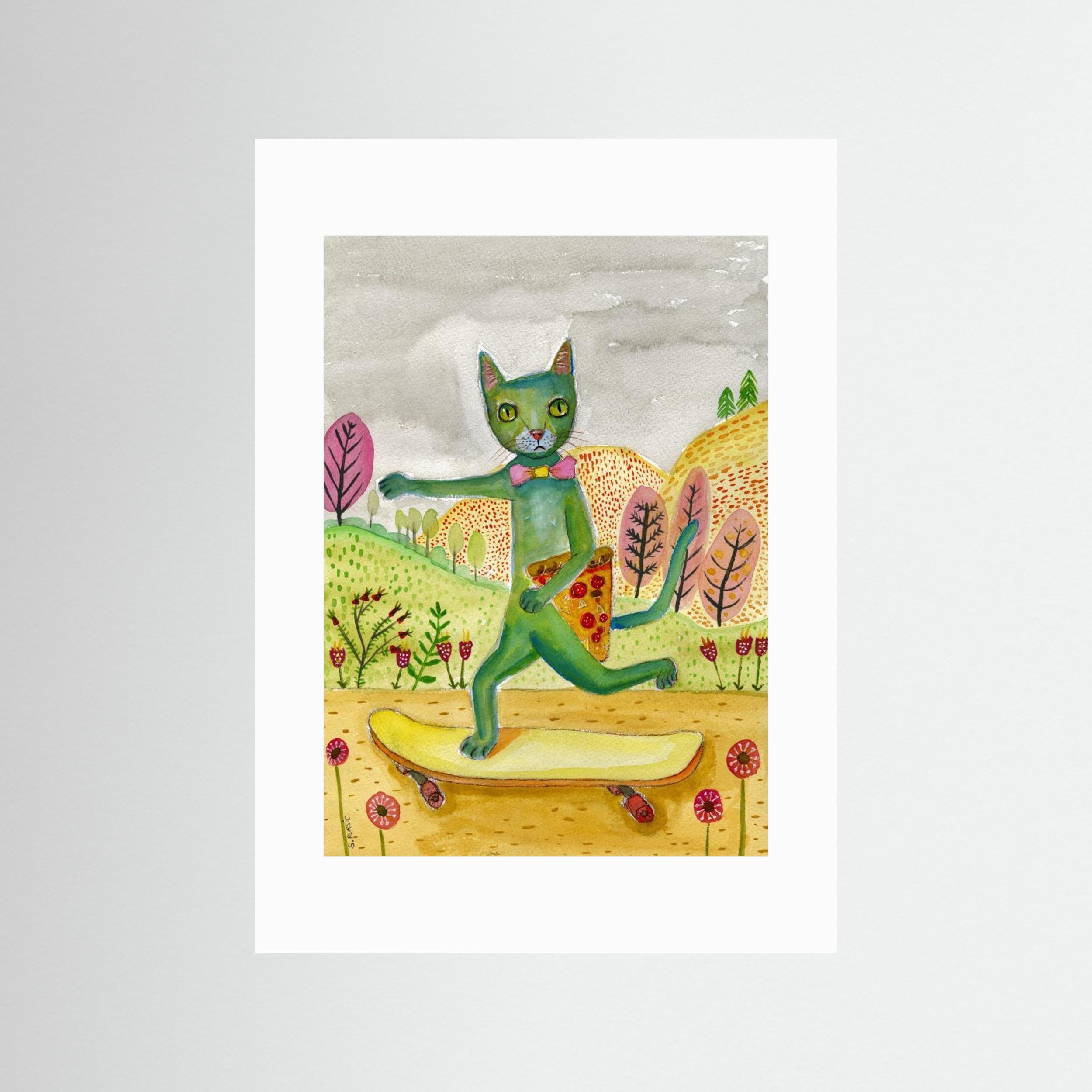 Pizza Cat by Sharyn Bursic