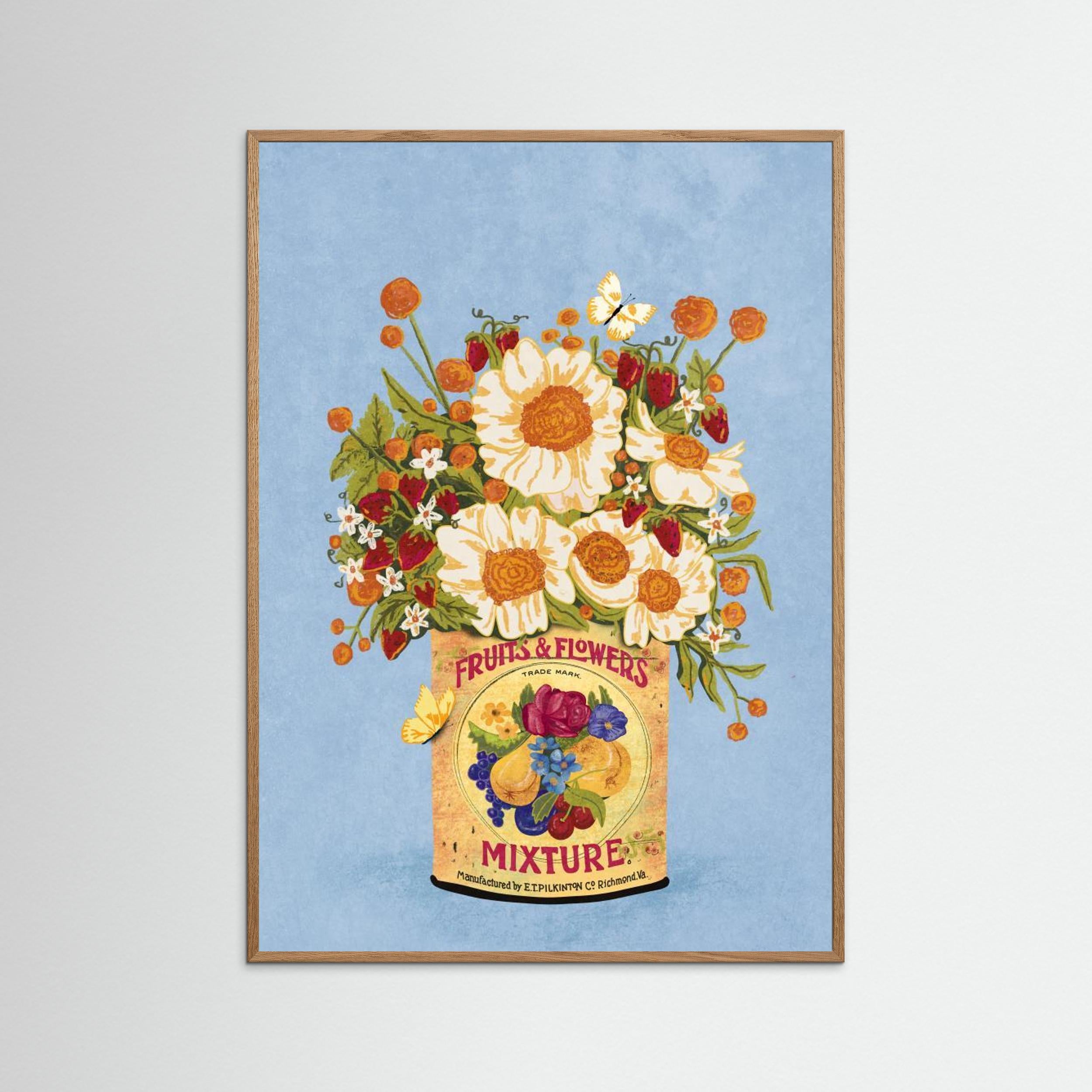 Flowers In a Vintage Tea Can by Raissa Oltmanns