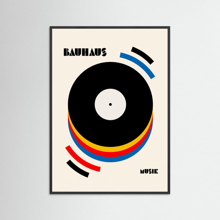Bauhaus Musik Retro Illustration by Retrodrome