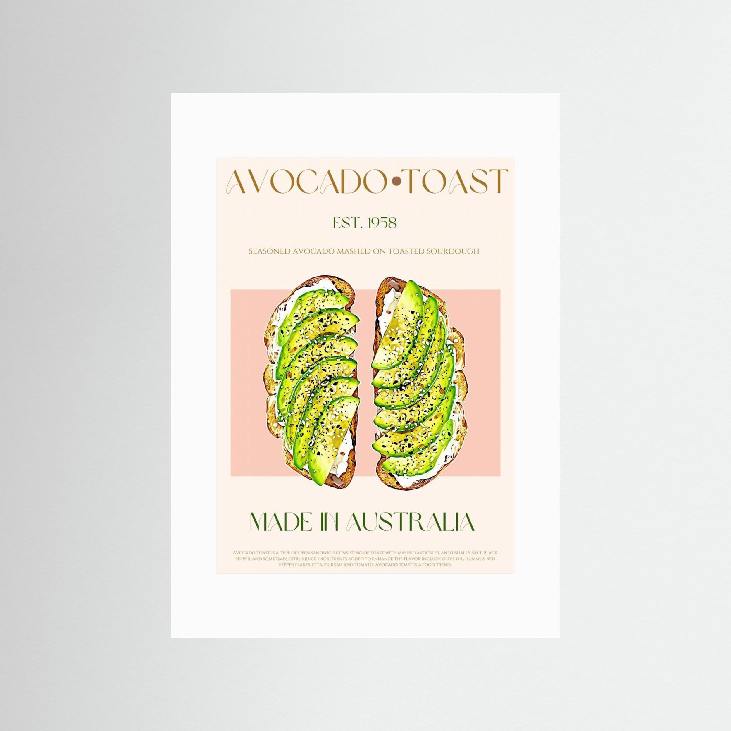 23ratioavocadotoastprint by Nazma Khokhar
