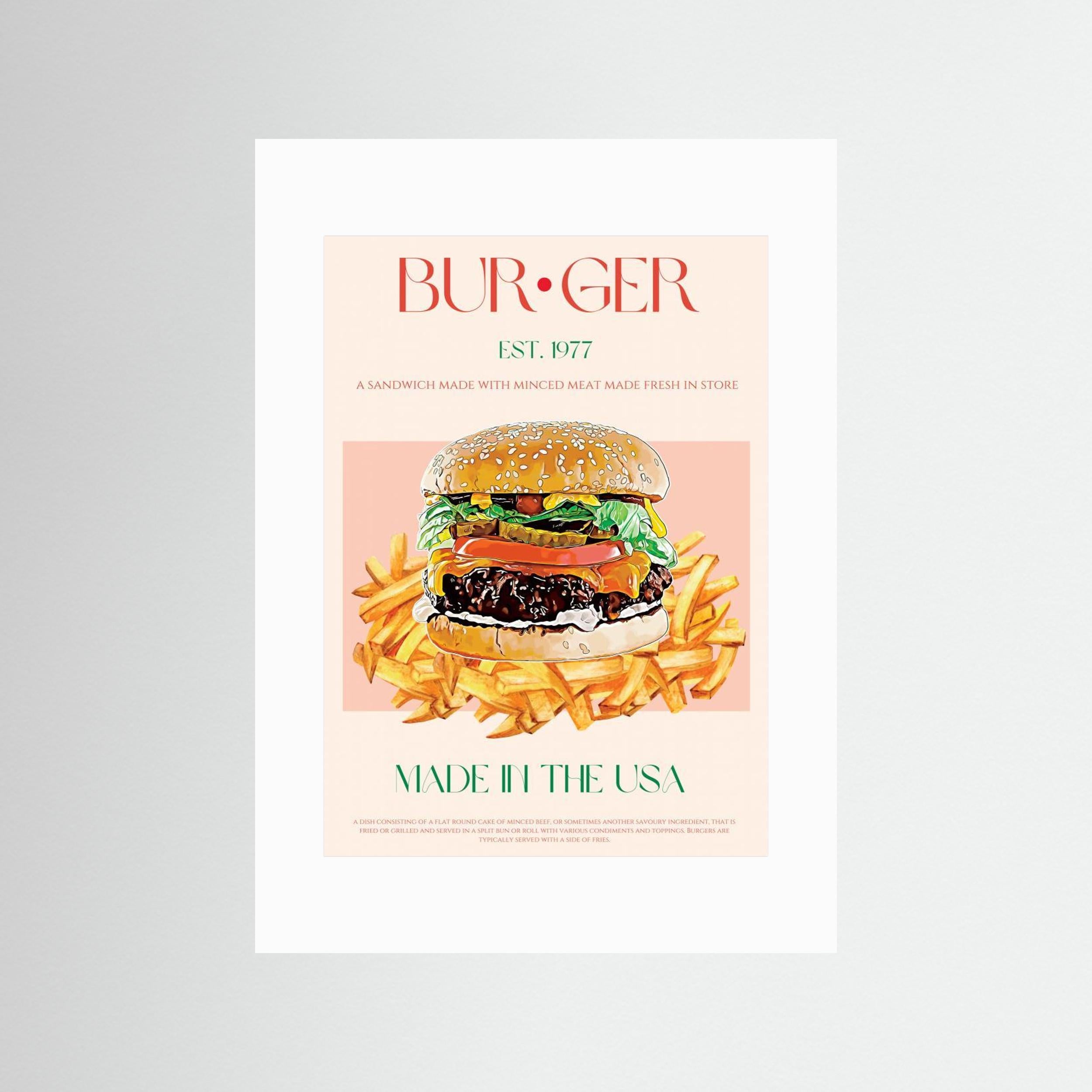 23ratioburgerprint by Nazma Khokhar