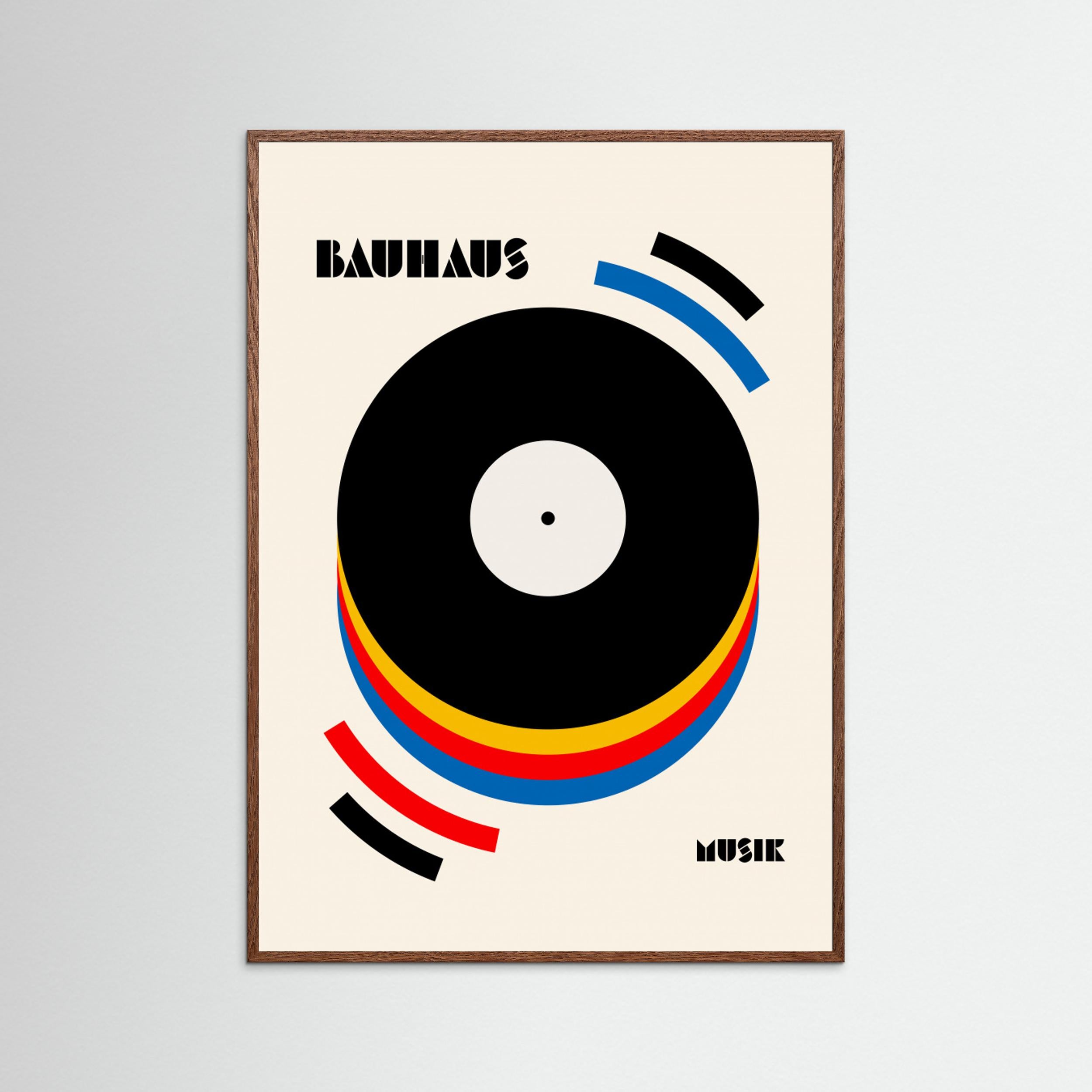 Bauhaus Musik Retro Illustration by Retrodrome