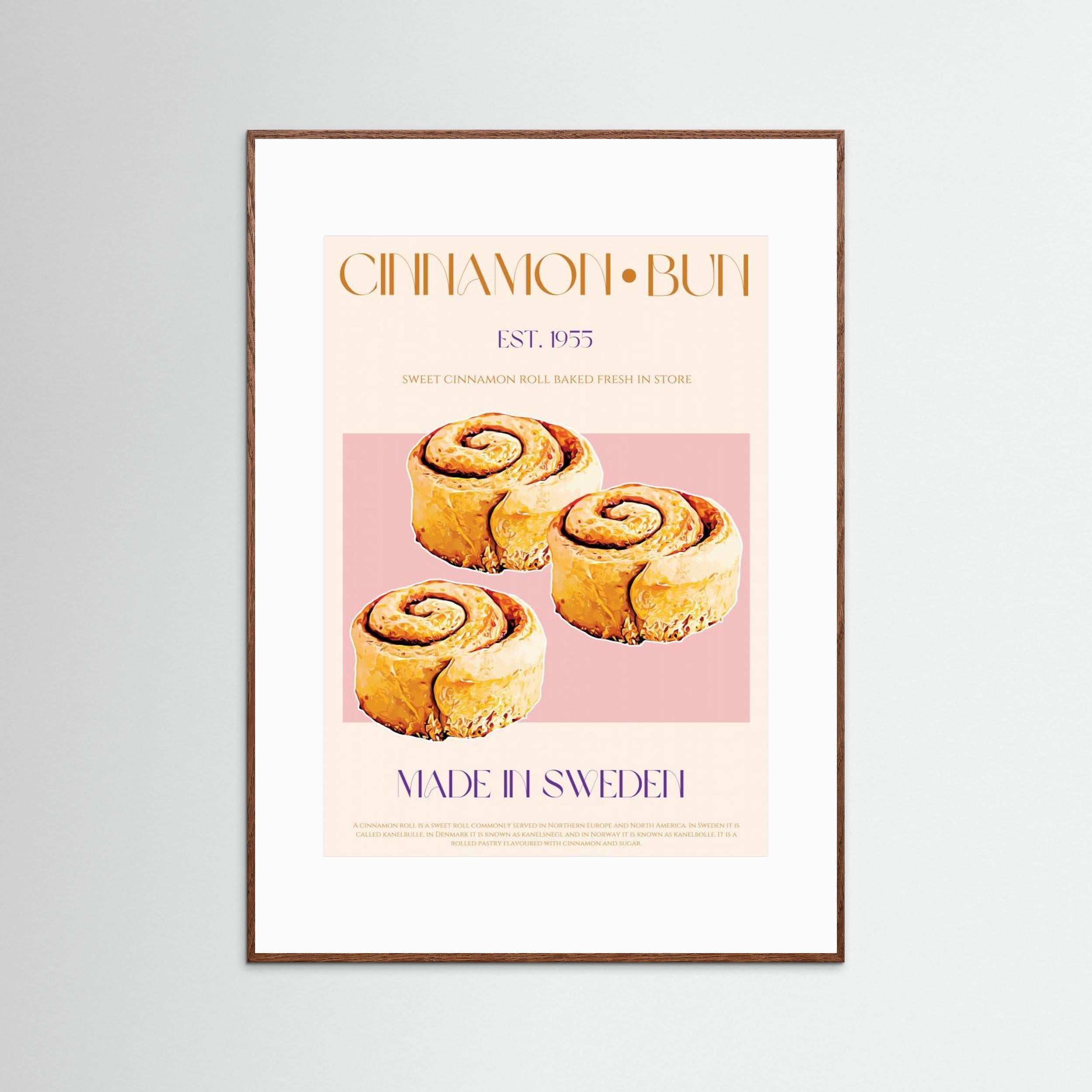 23ratiocinnamonbunprint by Nazma Khokhar