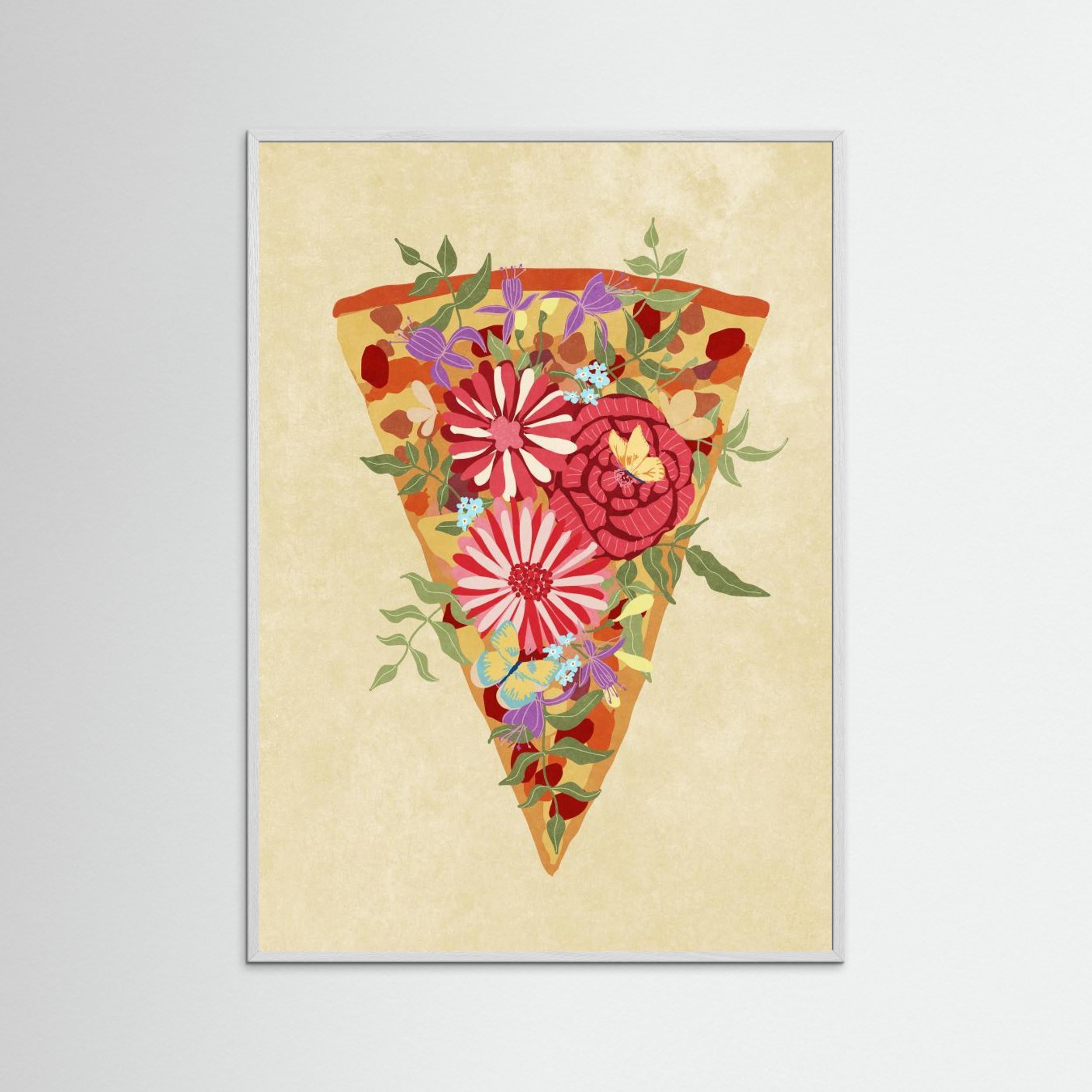 Slice of flower pizza by Raissa Oltmanns
