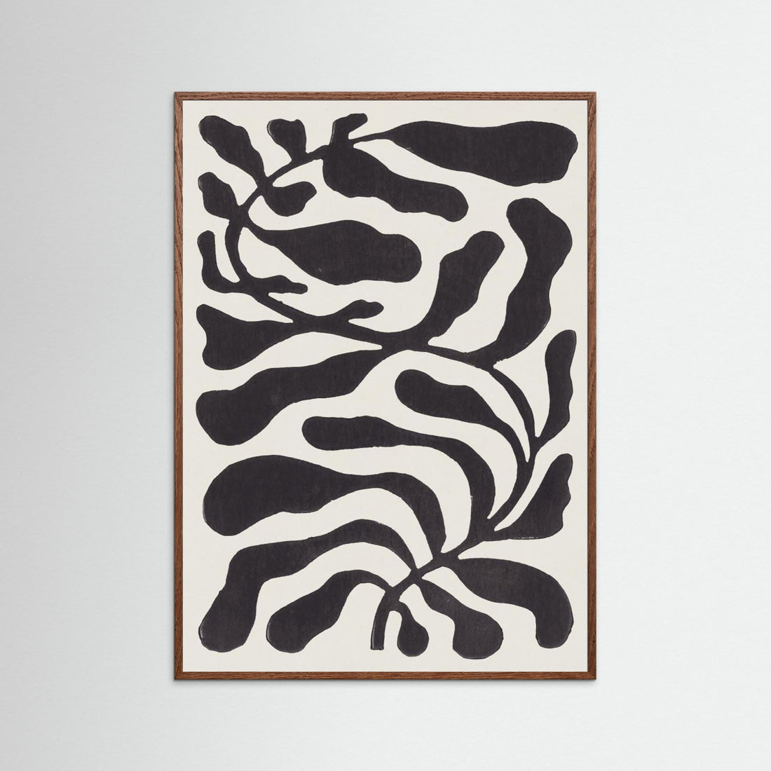 One Hundred - Leaved Plant 21 / Lino Print by Alisa Galitsyna - Fine Art Paper Print - dreamtprint.art - 14 x 21 cm / 5 x 8″ (A5)