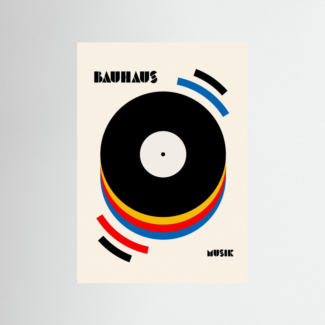 Bauhaus Musik Retro Illustration by Retrodrome