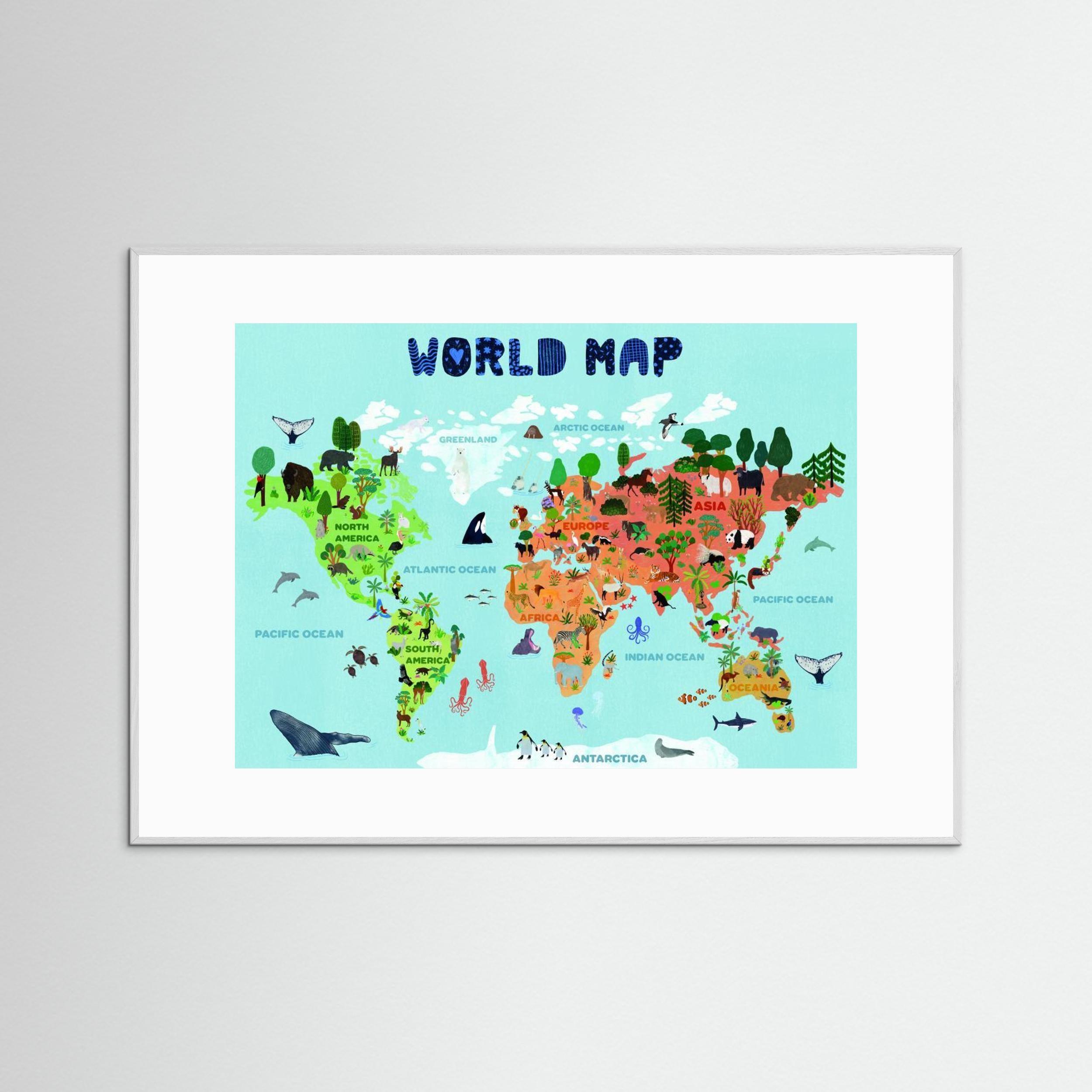 World map for kids by Jota De Jai