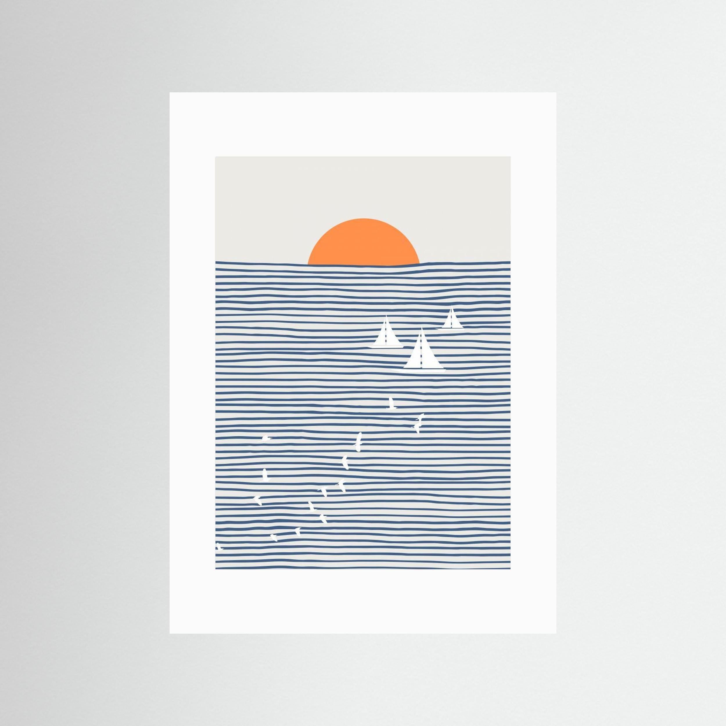 Three White Sails by Little Dean