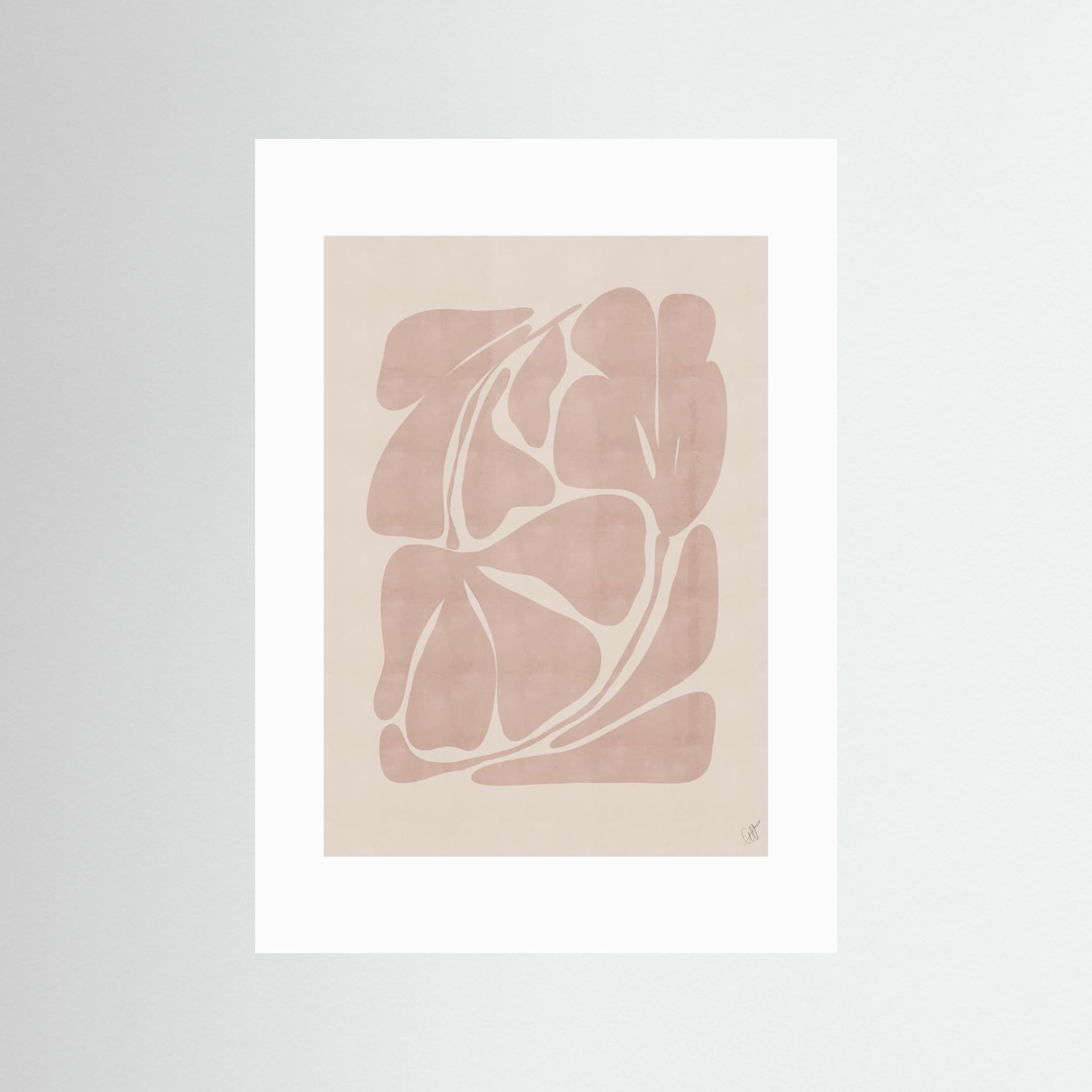 Beige Abstract Shapes by Anne Marie Volfova