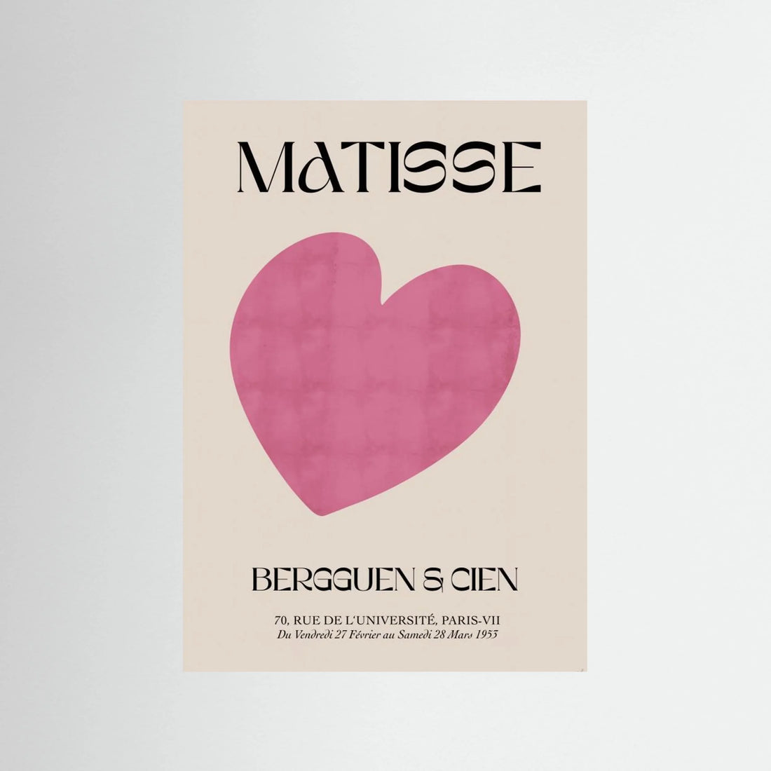Pink Heart by Anne Marie Volfova - Fine Art Paper Print - dreamtprint.art - 14 x 21 cm / 5 x 8″ (A5)