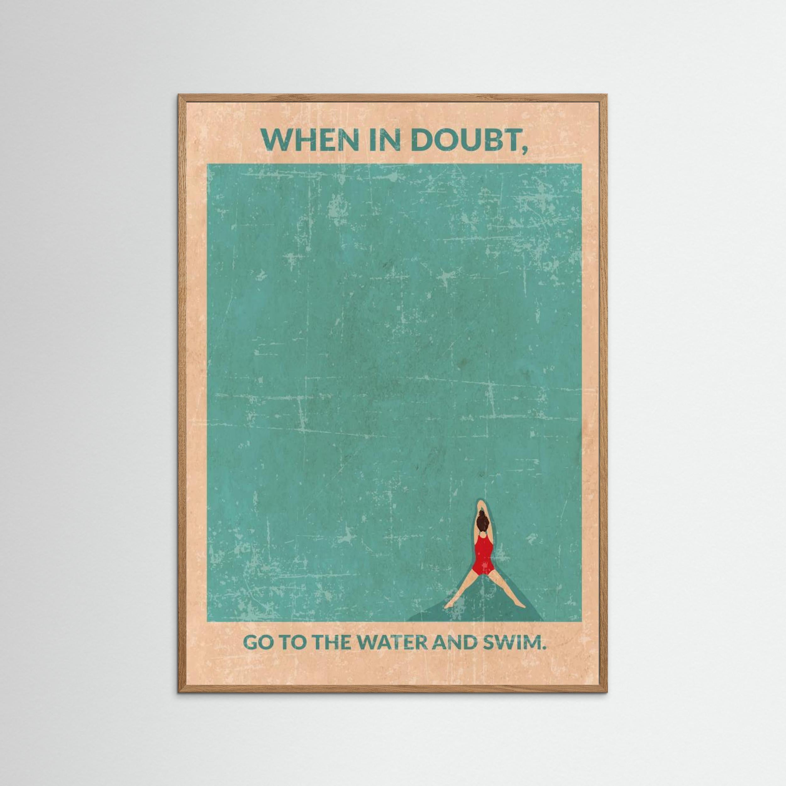 Open Water Standard Wall Art by Wall Chart Art Studio