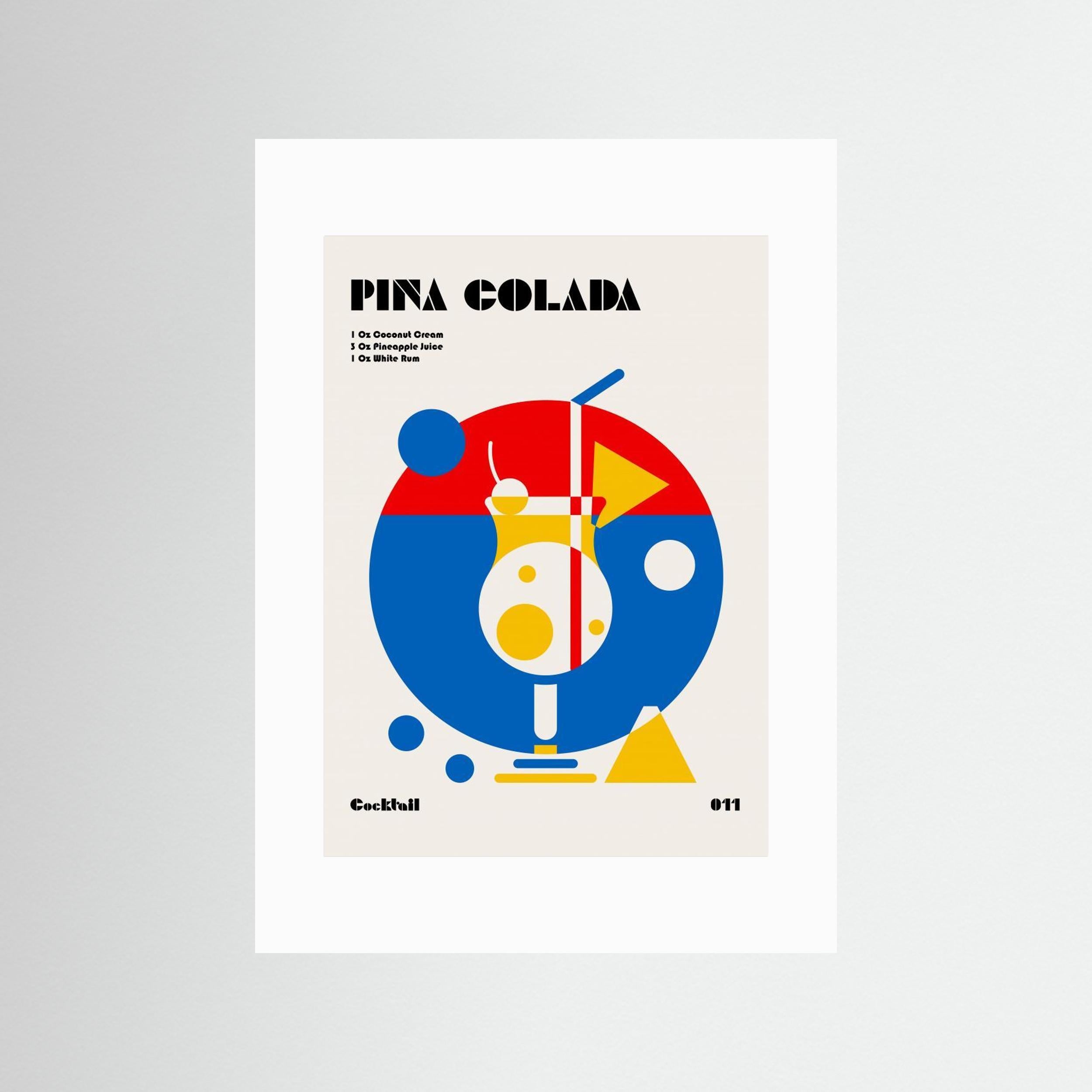 Pina Colada Bauhaus Cocktail by Retrodrome