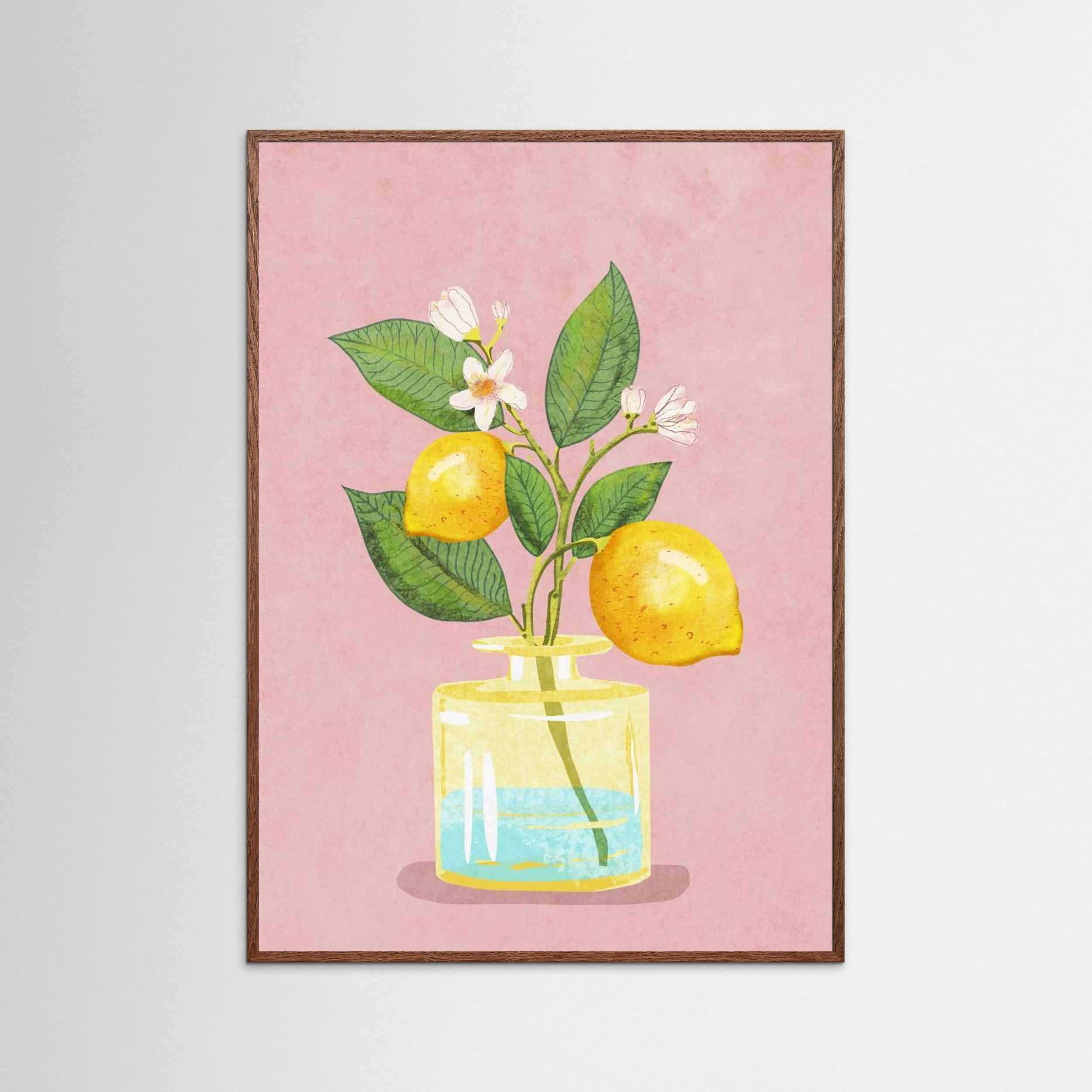 Lemon Bunch In Vase by Raissa Oltmanns