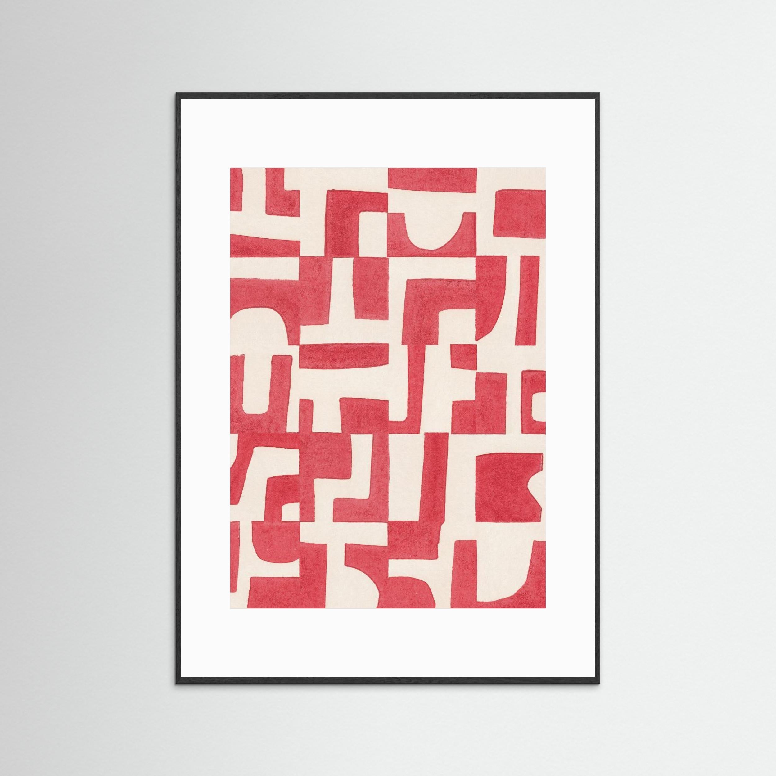 Red Puzzle by Alisa Galitsyna - Fine Art Paper Print - dreamtprint.art - 14 x 21 cm / 5 x 8″ (A5)
