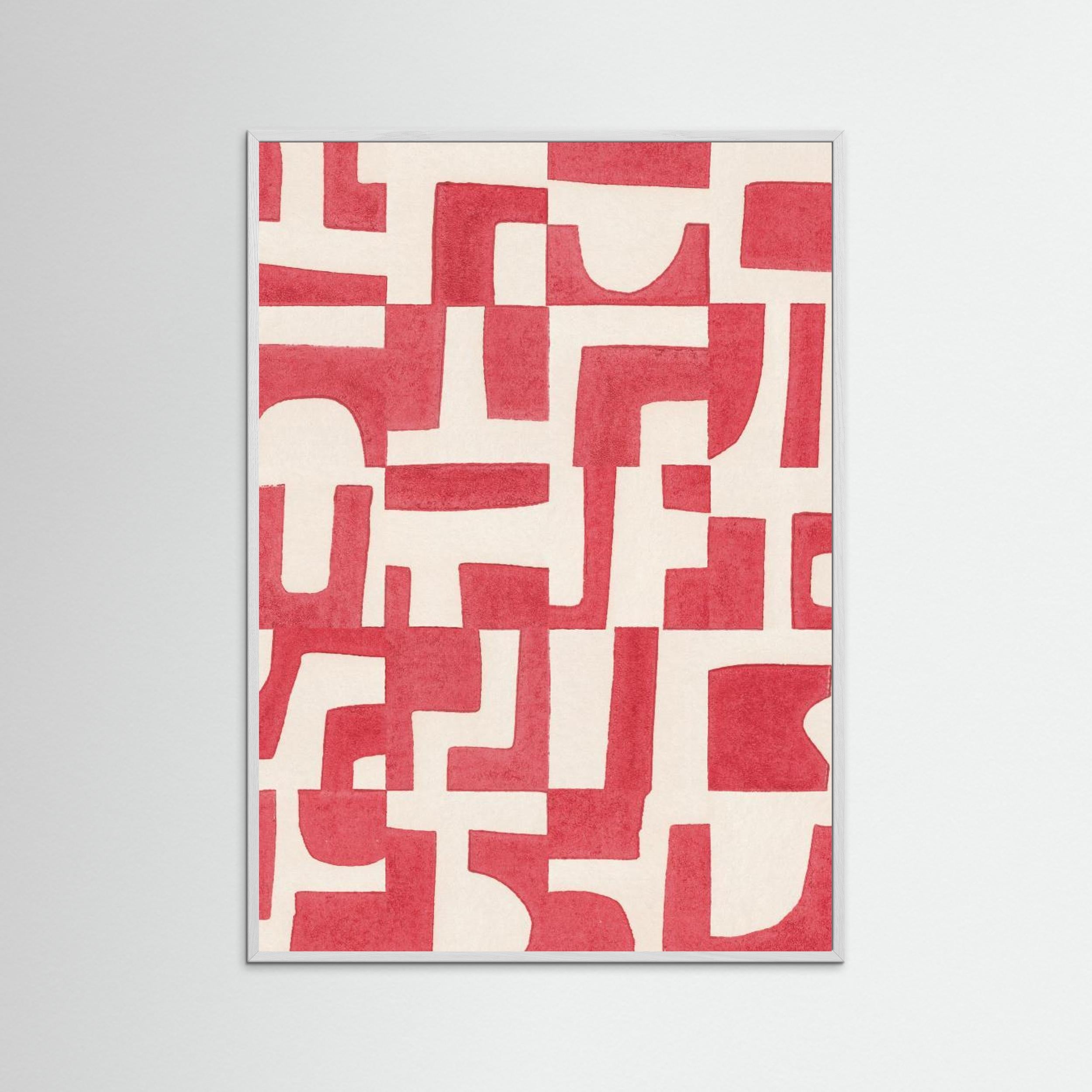 Red Puzzle by Alisa Galitsyna - Fine Art Paper Print - dreamtprint.art - 14 x 21 cm / 5 x 8″ (A5)
