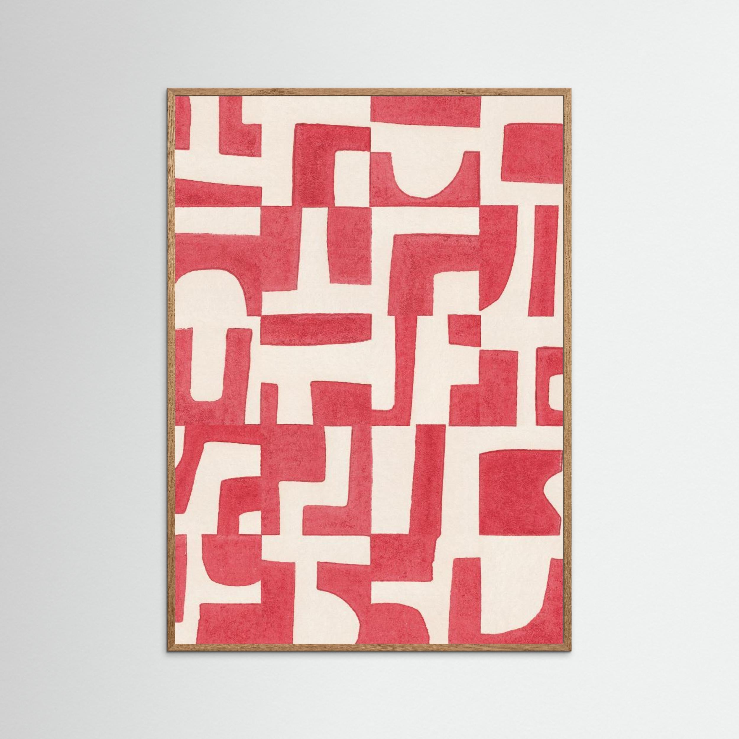 Red Puzzle by Alisa Galitsyna - Fine Art Paper Print - dreamtprint.art - 14 x 21 cm / 5 x 8″ (A5)