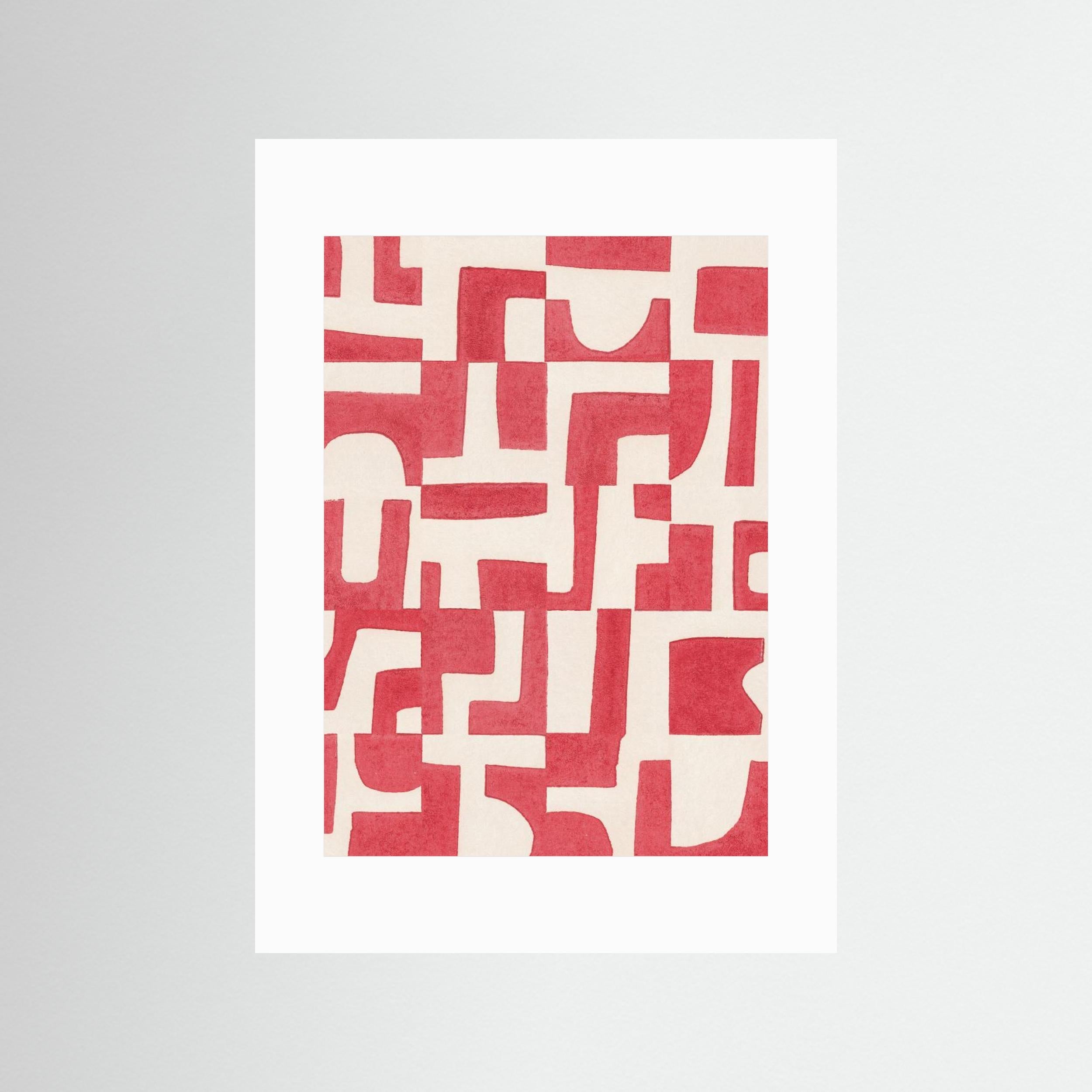 Red Puzzle by Alisa Galitsyna - Fine Art Paper Print - dreamtprint.art - 14 x 21 cm / 5 x 8″ (A5)