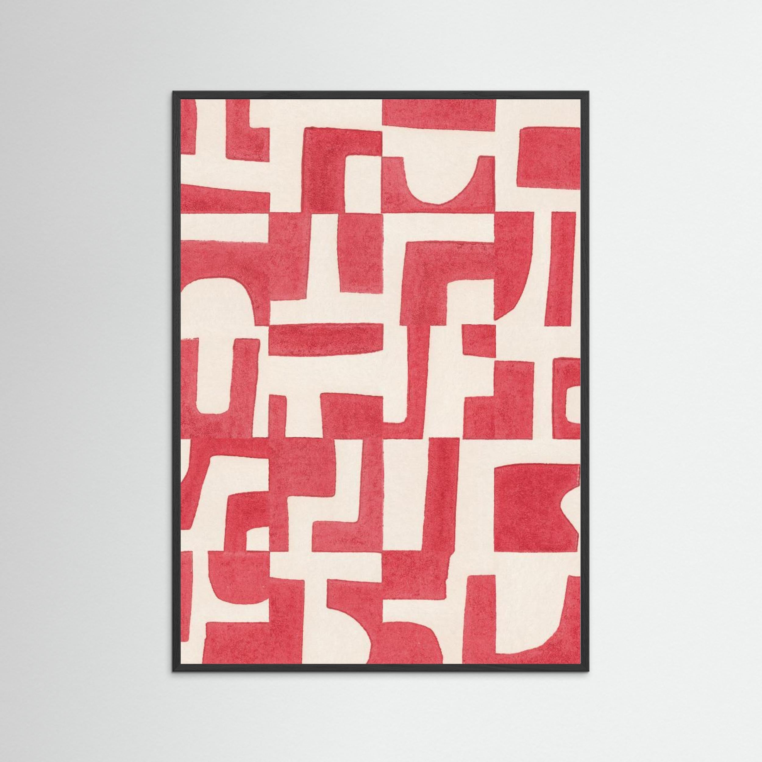 Red Puzzle by Alisa Galitsyna - Fine Art Paper Print - dreamtprint.art - 14 x 21 cm / 5 x 8″ (A5)