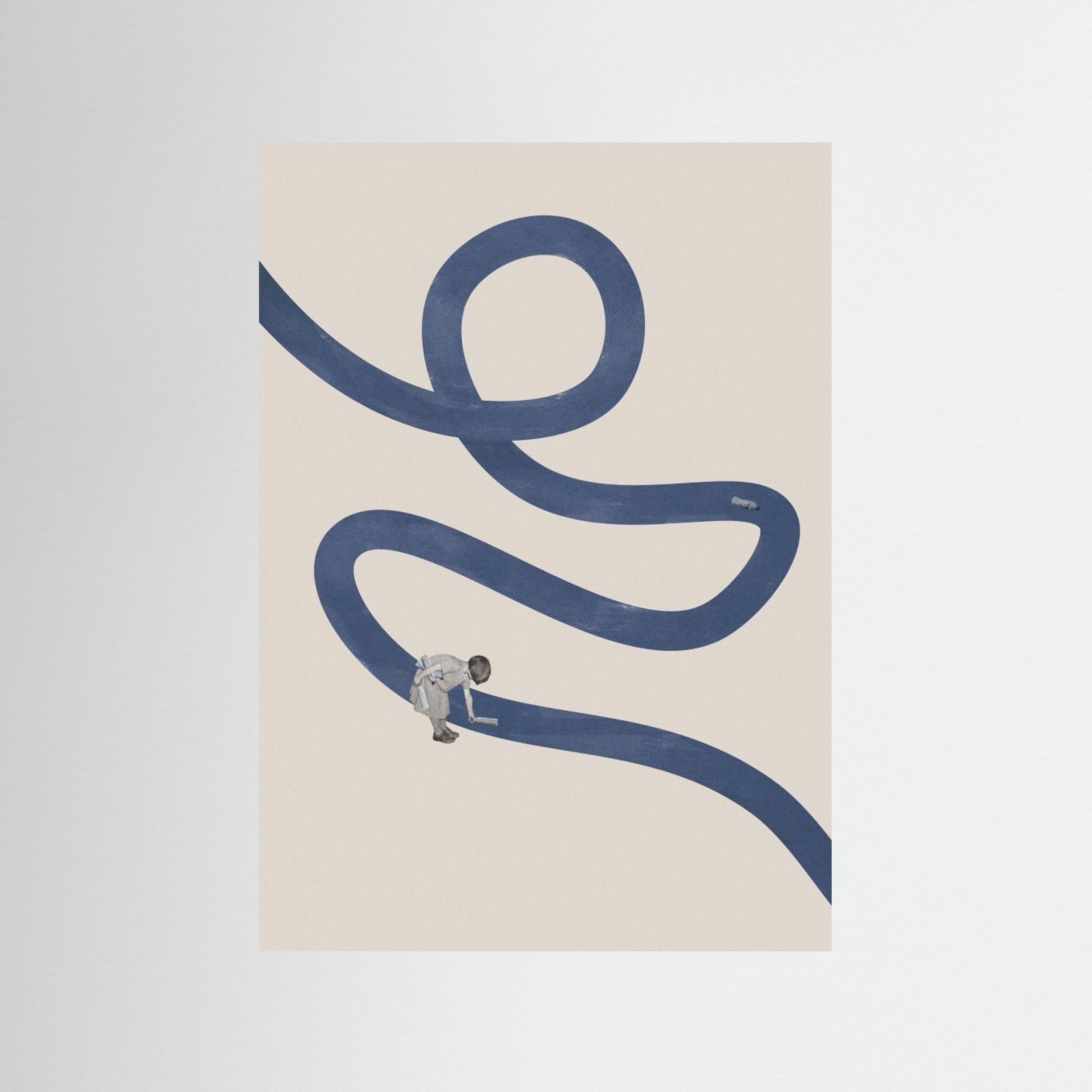 River cleanse by Maarten Léon - Fine Art Paper Print - dreamtprint.art - 14 x 21 cm / 5 x 8″ (A5)