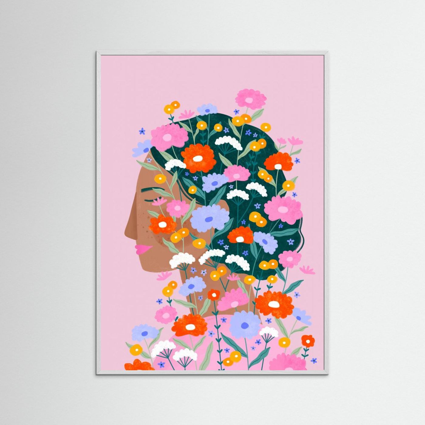 Colourful flower Lady by Bea Müller