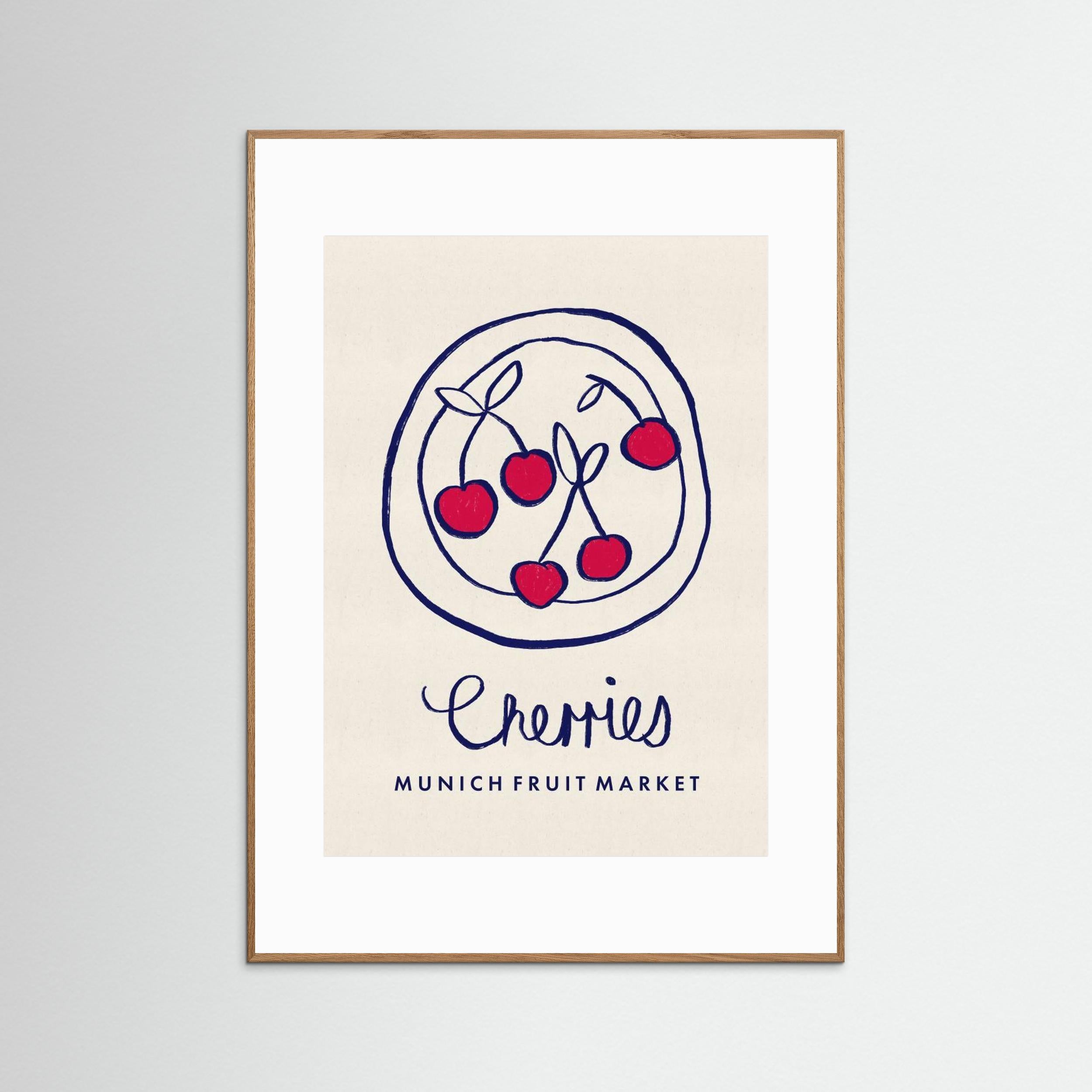 Cherries Munich Food Market Germany by Dirkie Nell