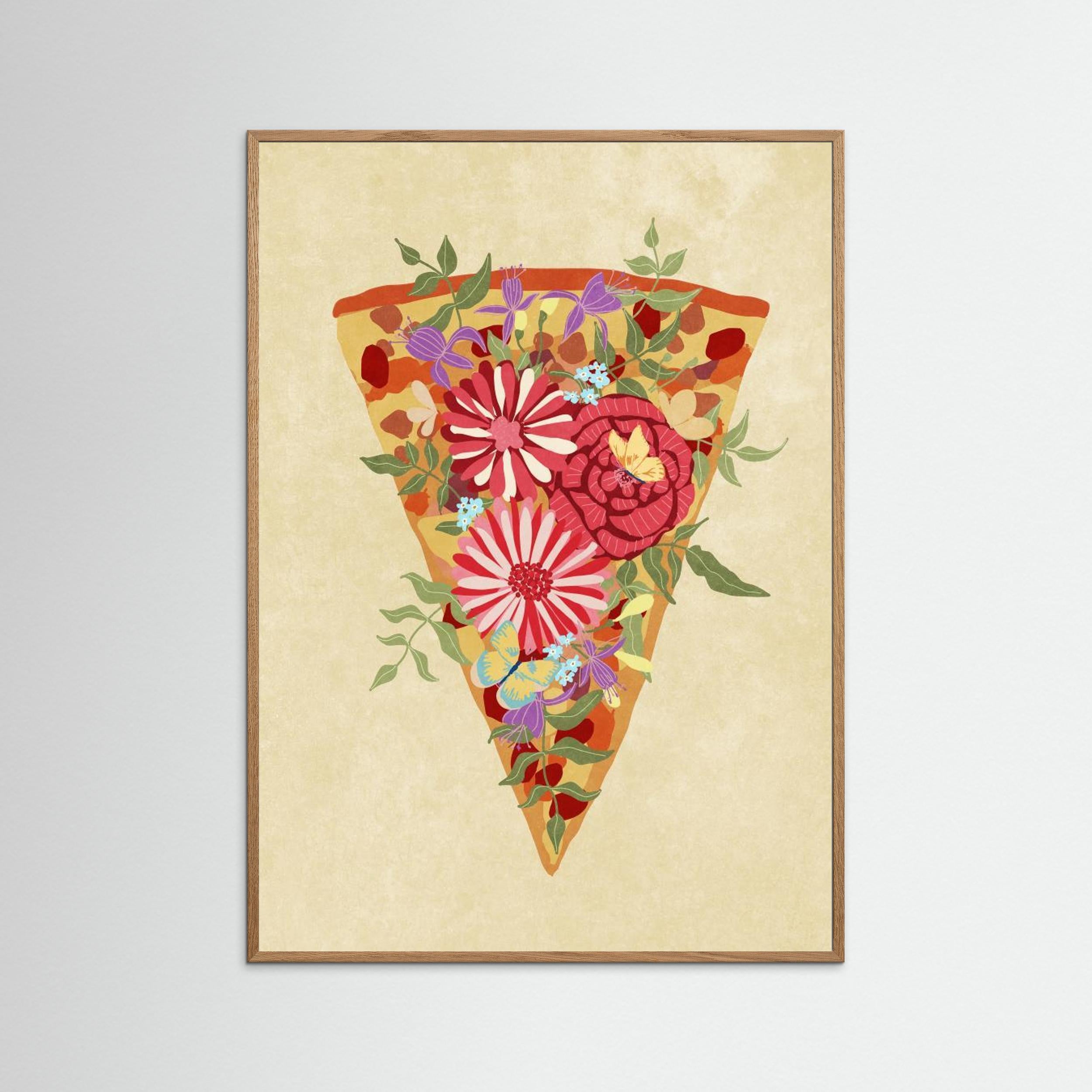 Slice of flower pizza by Raissa Oltmanns