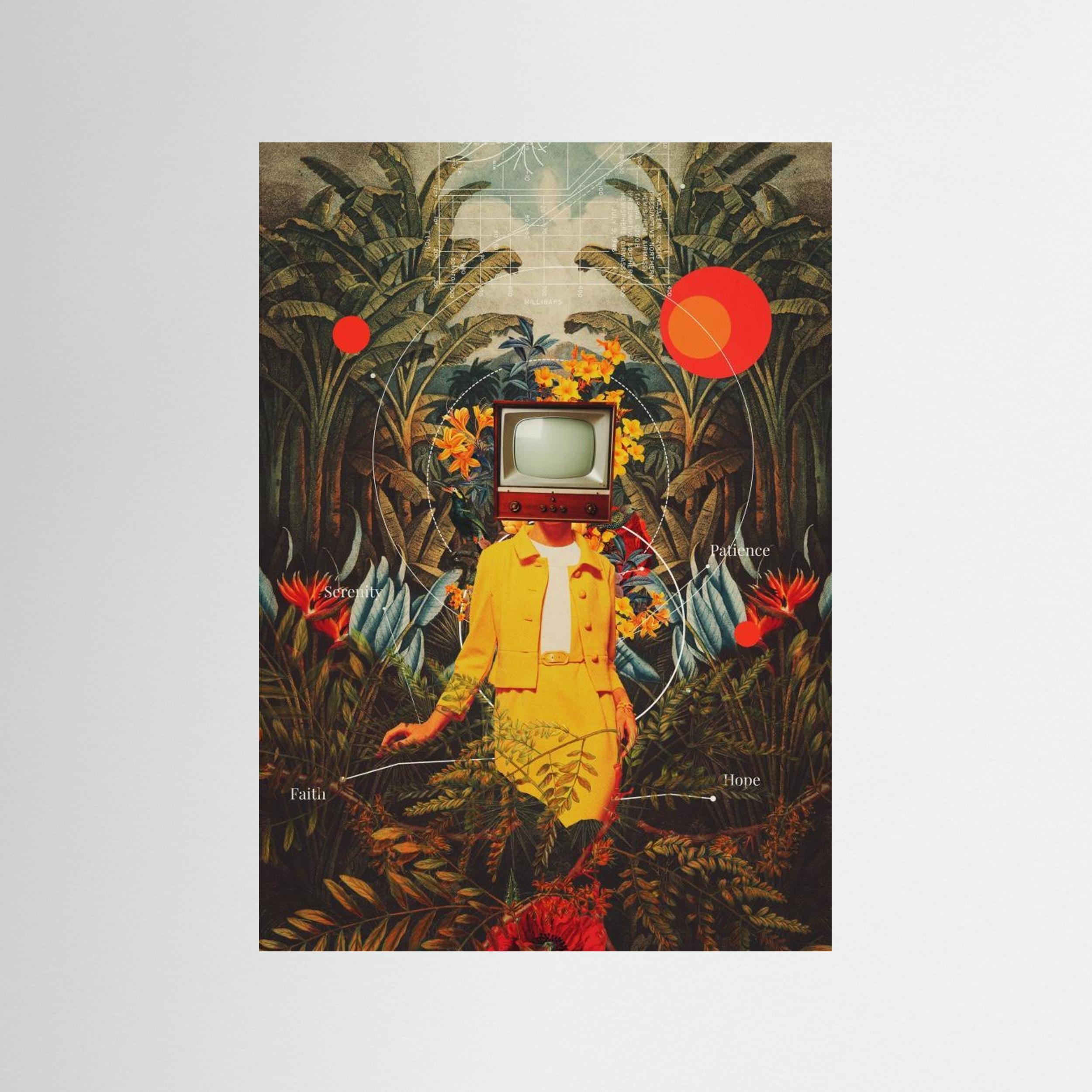 She Came From the Wilderness by Frank Moth - Fine Art Paper Print - dreamtprint.art - 14 x 21 cm / 5 x 8″ (A5)