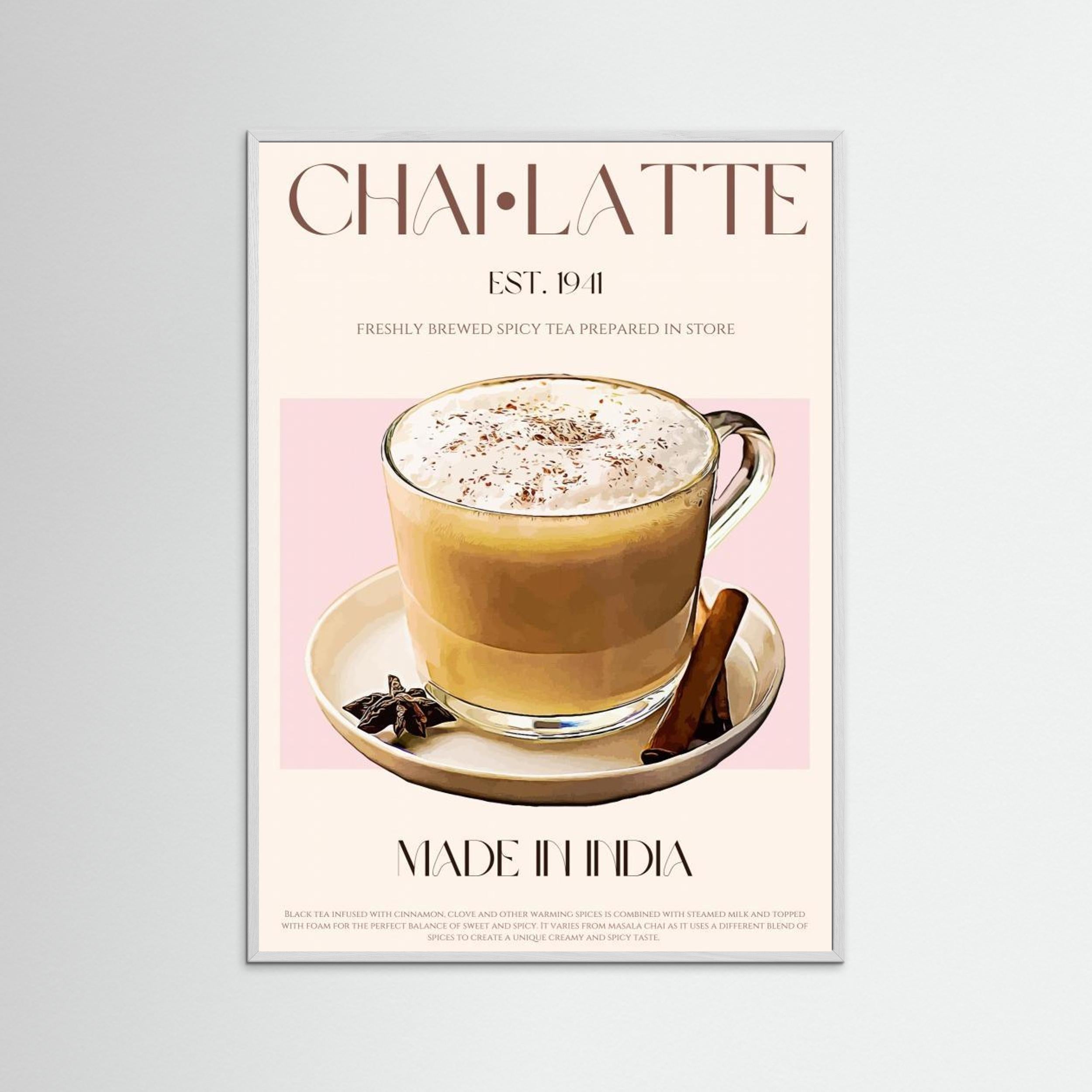 23ratiochailatteprint by Nazma Khokhar