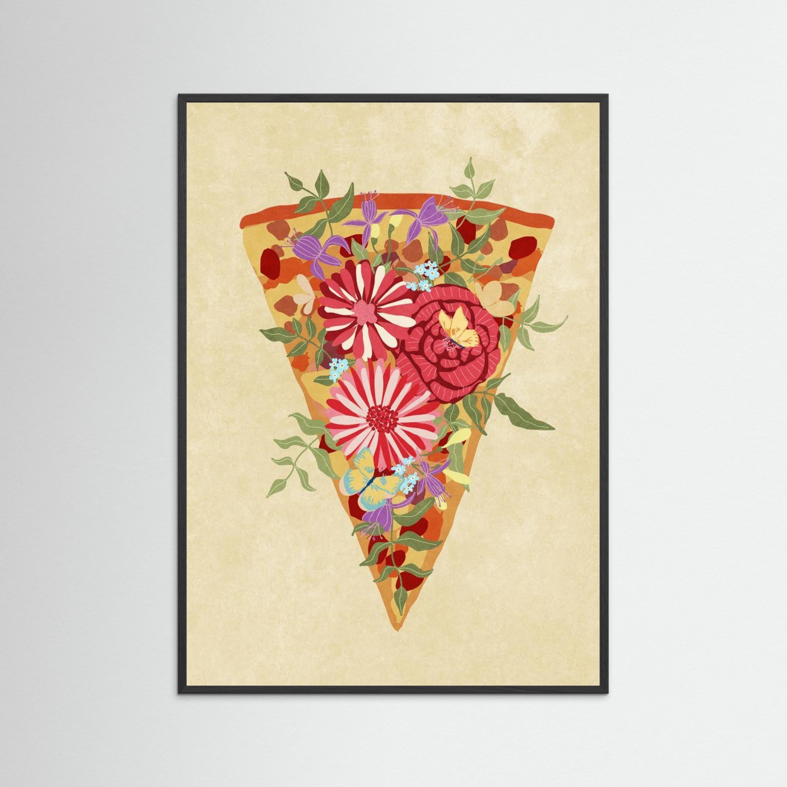 Slice of flower pizza by Raissa Oltmanns