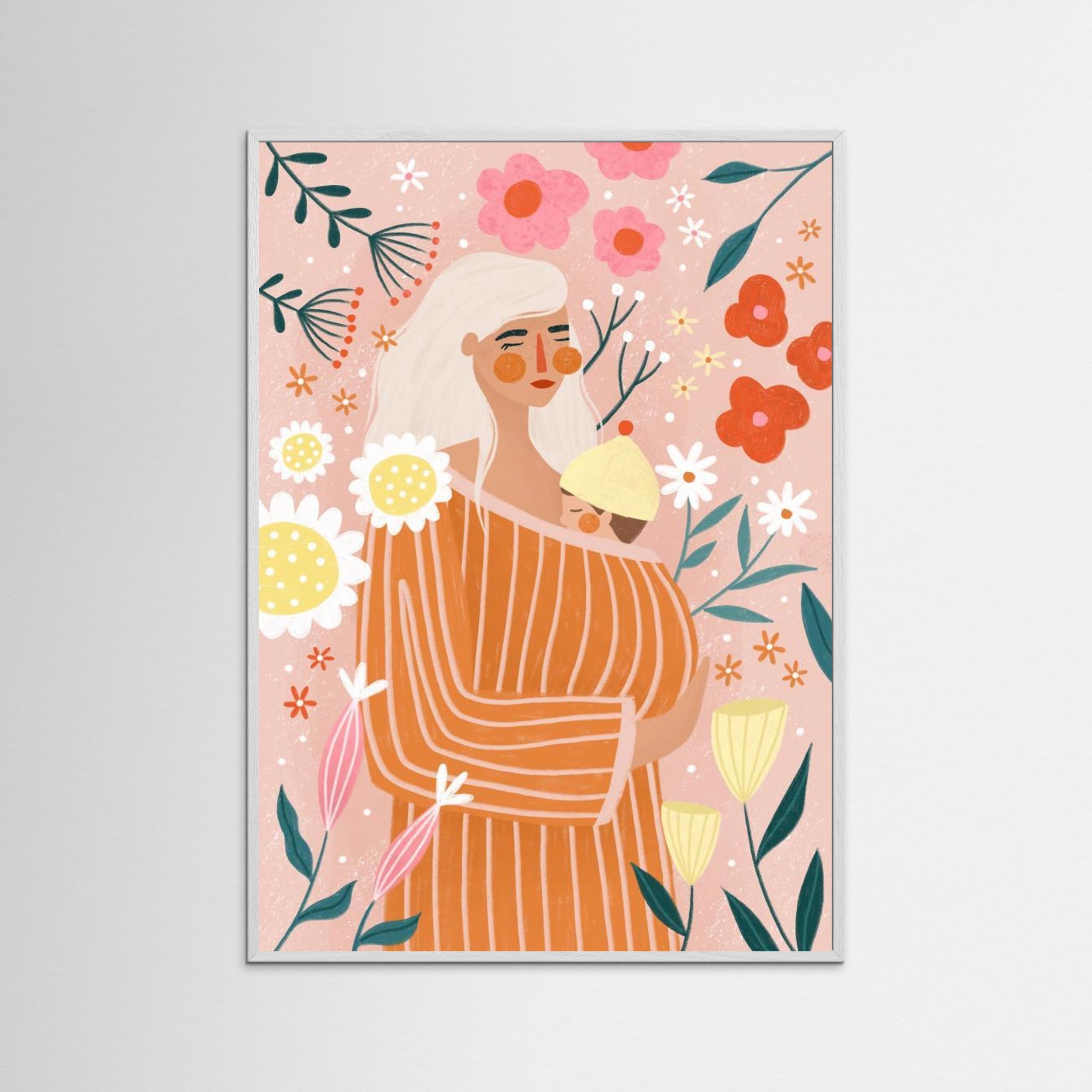 Spring Mum by Bea Müller - Fine Art Paper Print - dreamtprint.art - 14 x 21 cm / 5 x 8″ (A5)