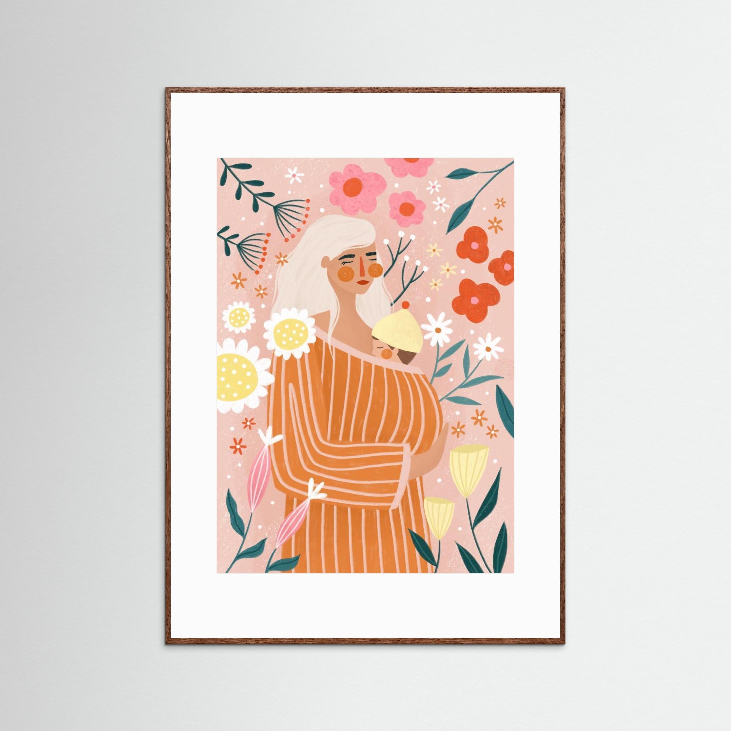Spring Mum by Bea Müller - Fine Art Paper Print - dreamtprint.art - 14 x 21 cm / 5 x 8″ (A5)