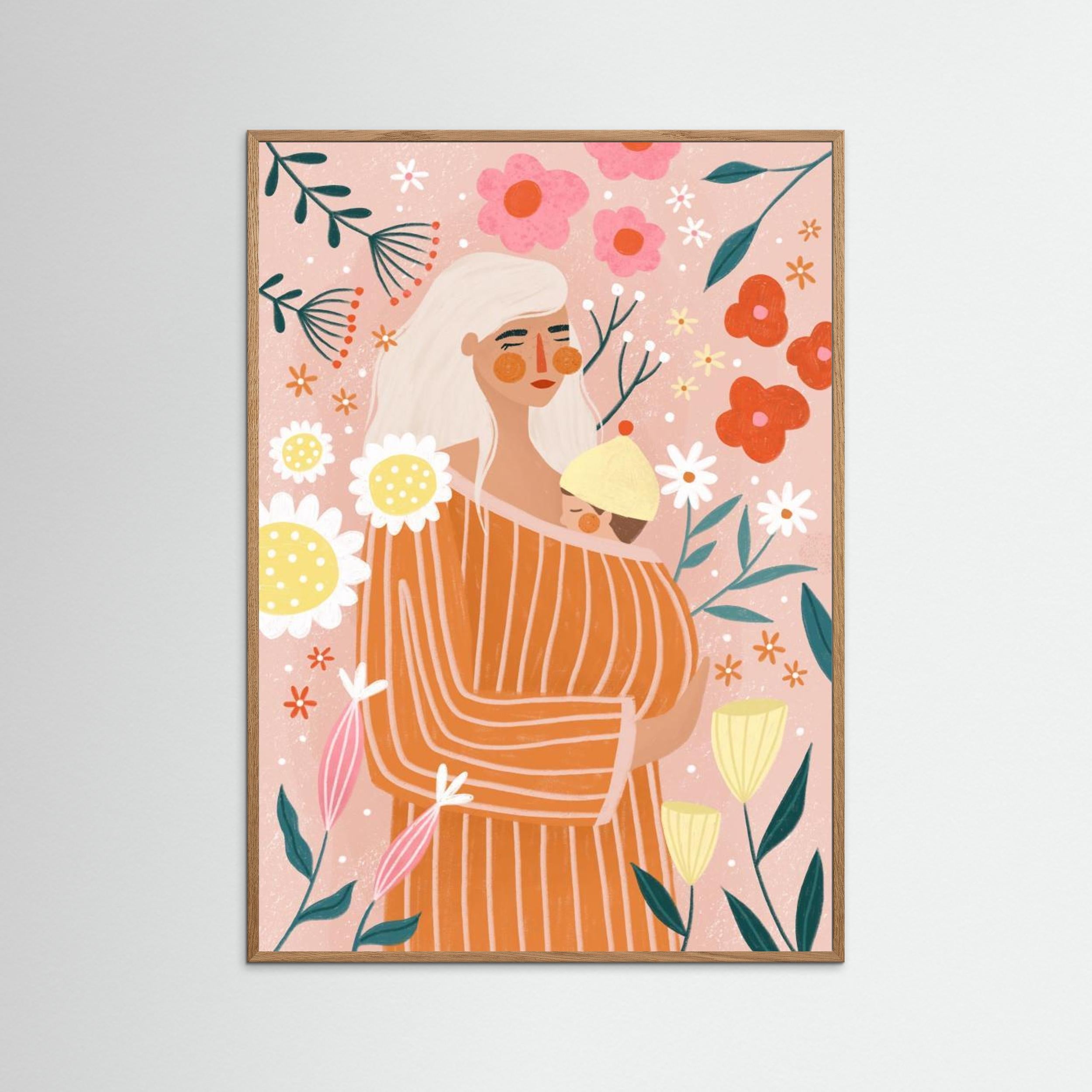 Spring Mum by Bea Müller - Fine Art Paper Print - dreamtprint.art - 14 x 21 cm / 5 x 8″ (A5)