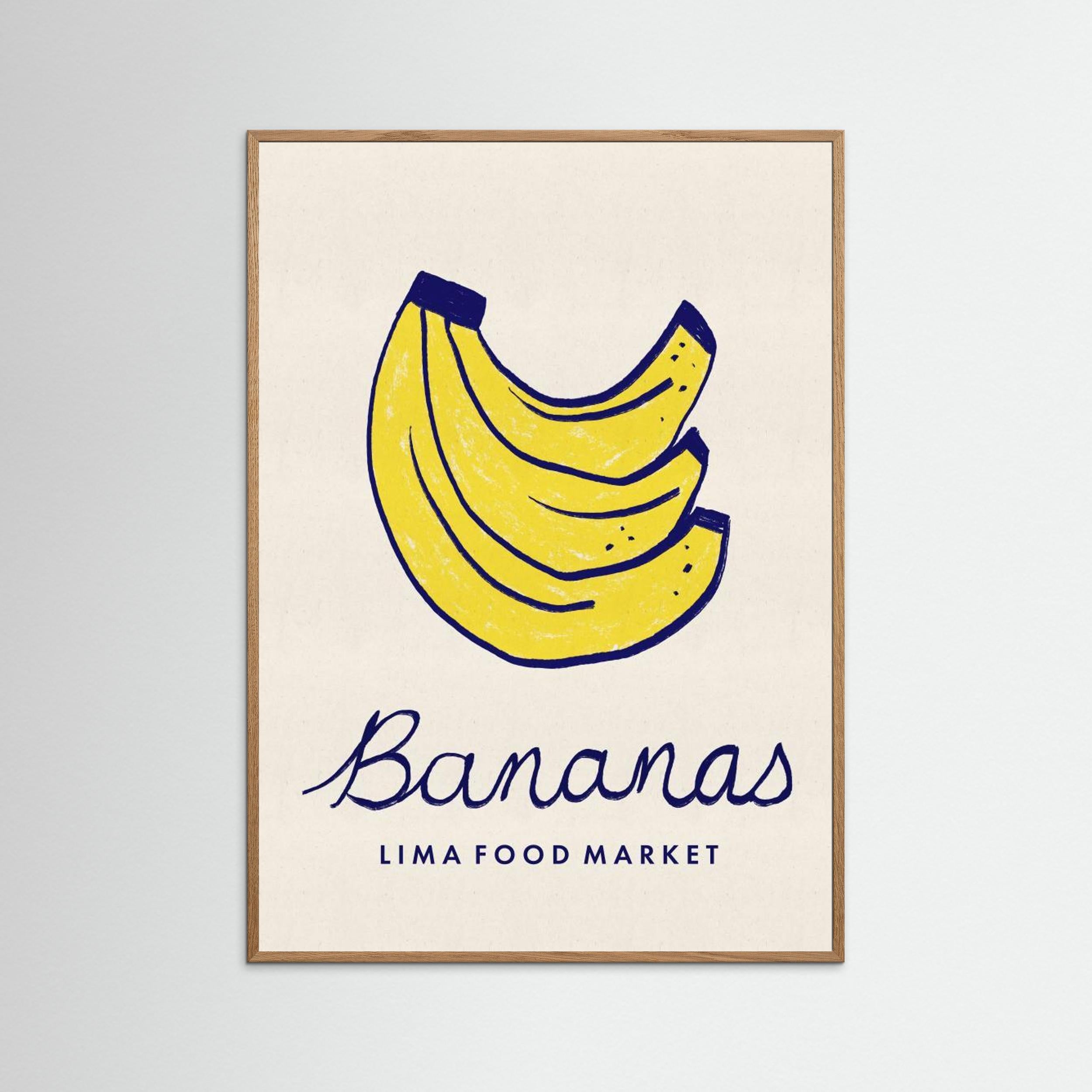 Bananas Lima Food Market Peru by Dirkie Nell