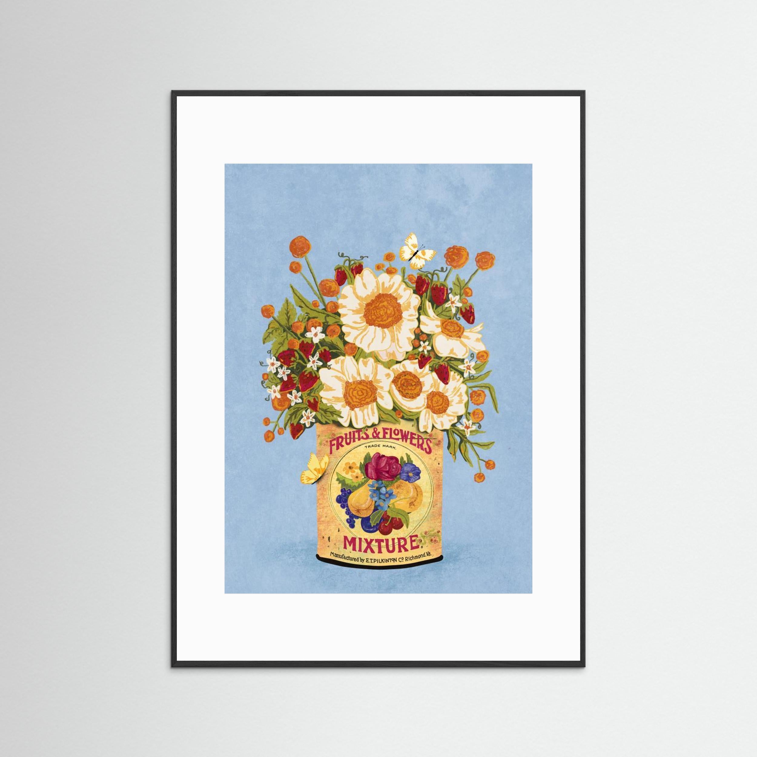 Flowers In a Vintage Tea Can by Raissa Oltmanns